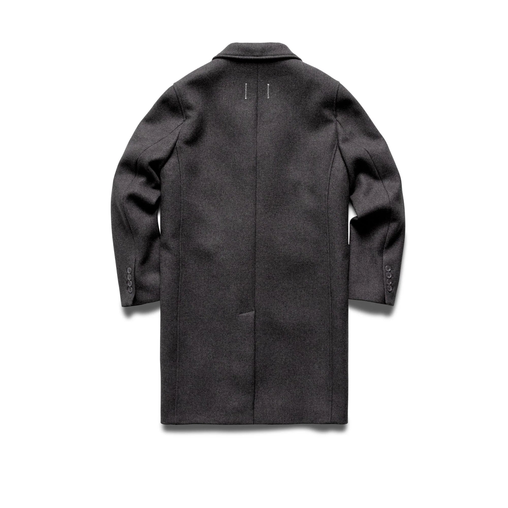 Reigning Champ Melton Wool Away Coat in Heather Grey