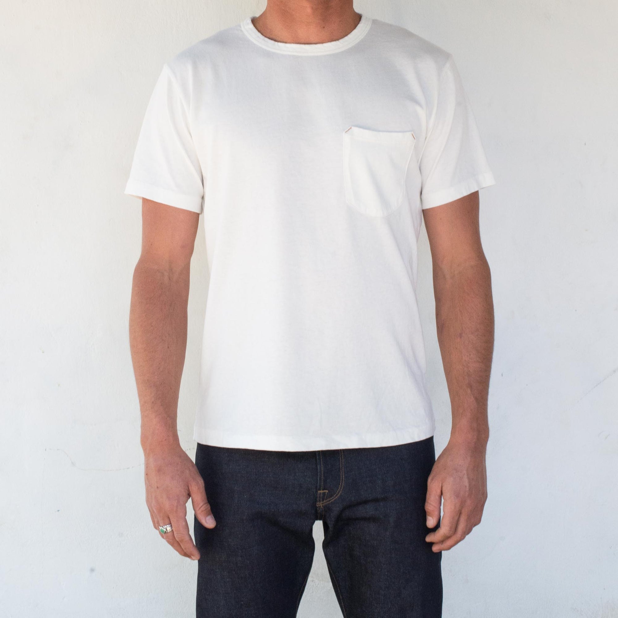Freenote Cloth 9 Ounce Pocket Tee In White