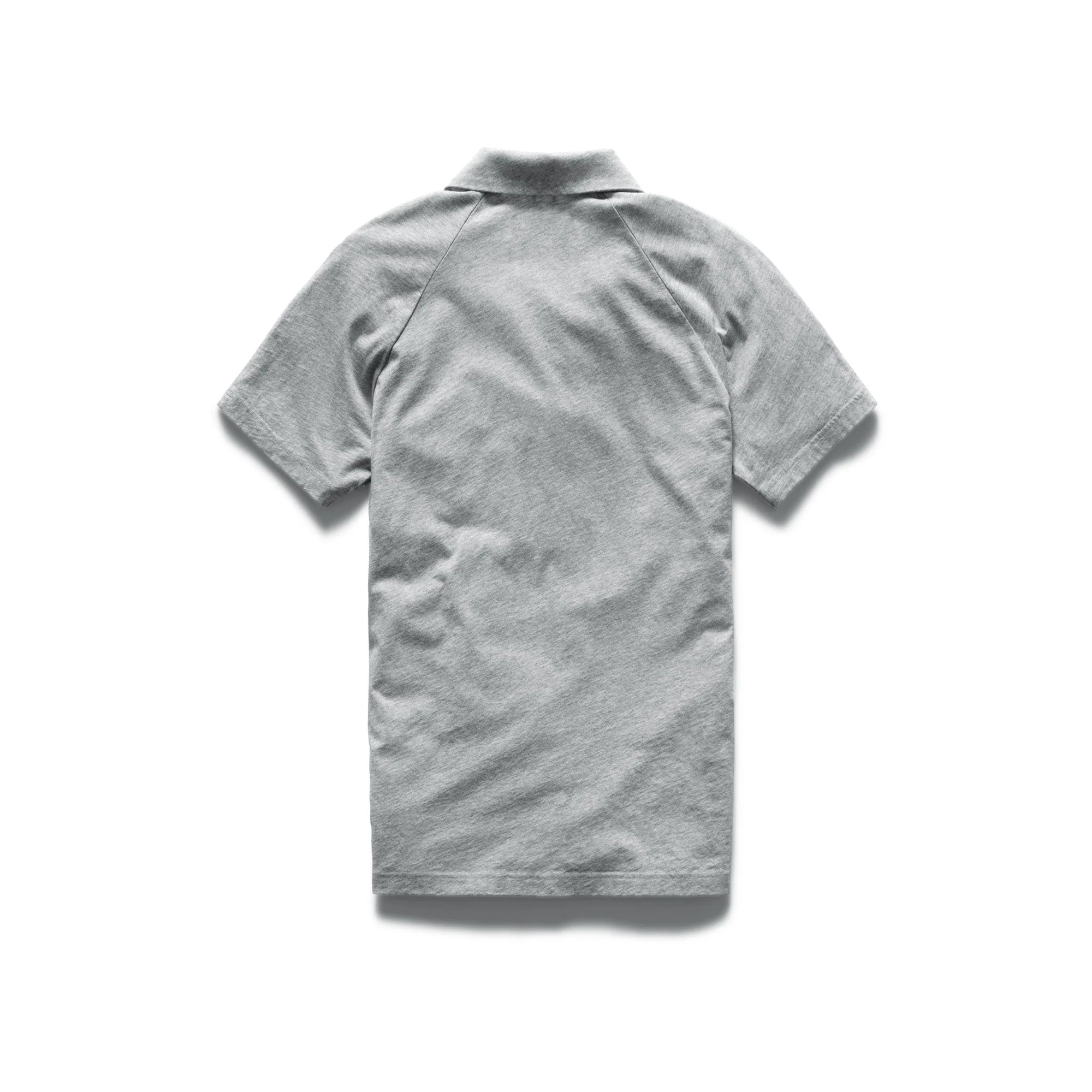Reigning Champ Lightweight Jersey Polo in Heather Grey