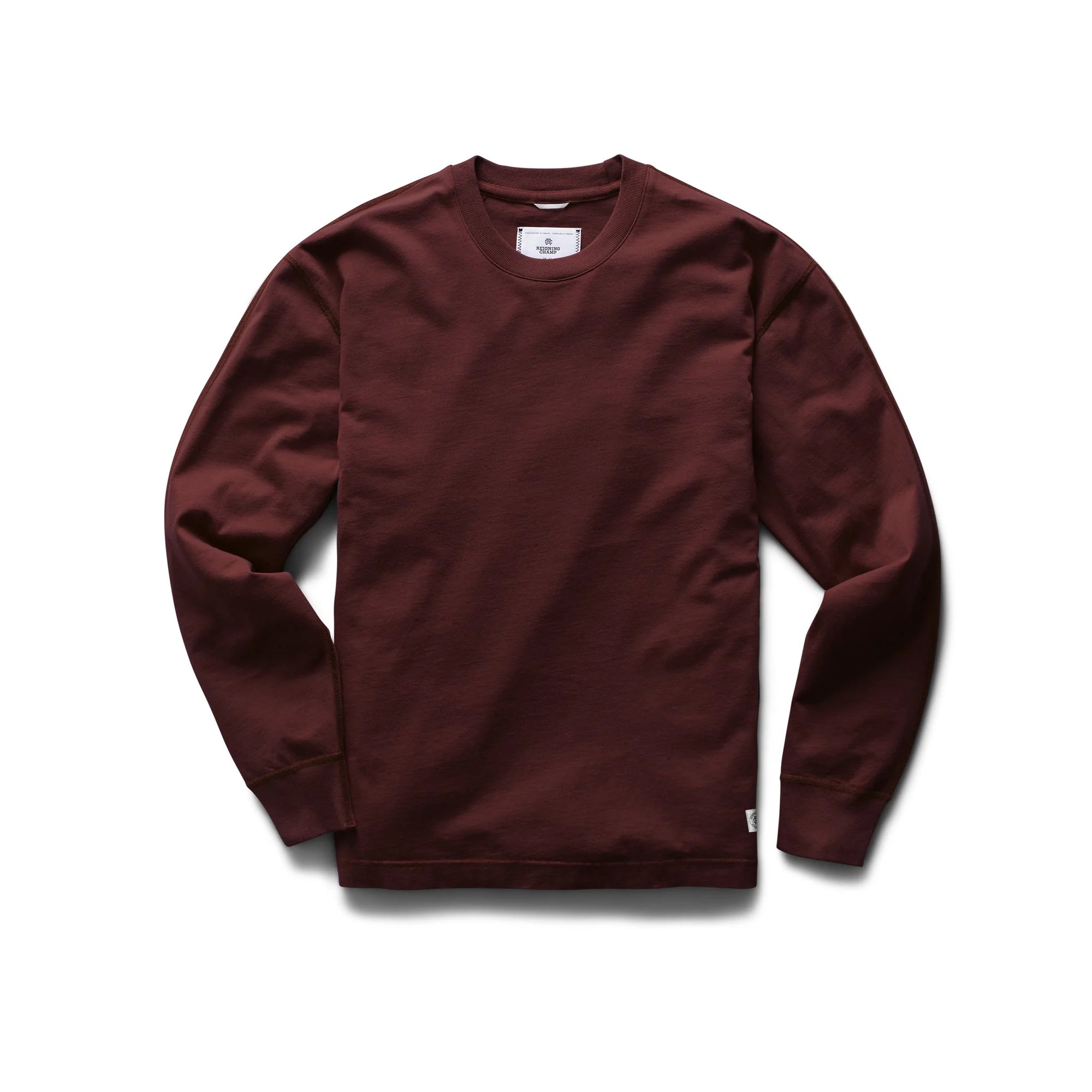 Reigning Champ Mid Weight Jersey L/S in Crimson