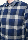 Rogue Territory Oxford Shirt in Blue/Grey HB Plaid