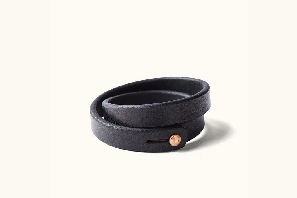 Tanner Good Double Wrap Wristband in Black Copper