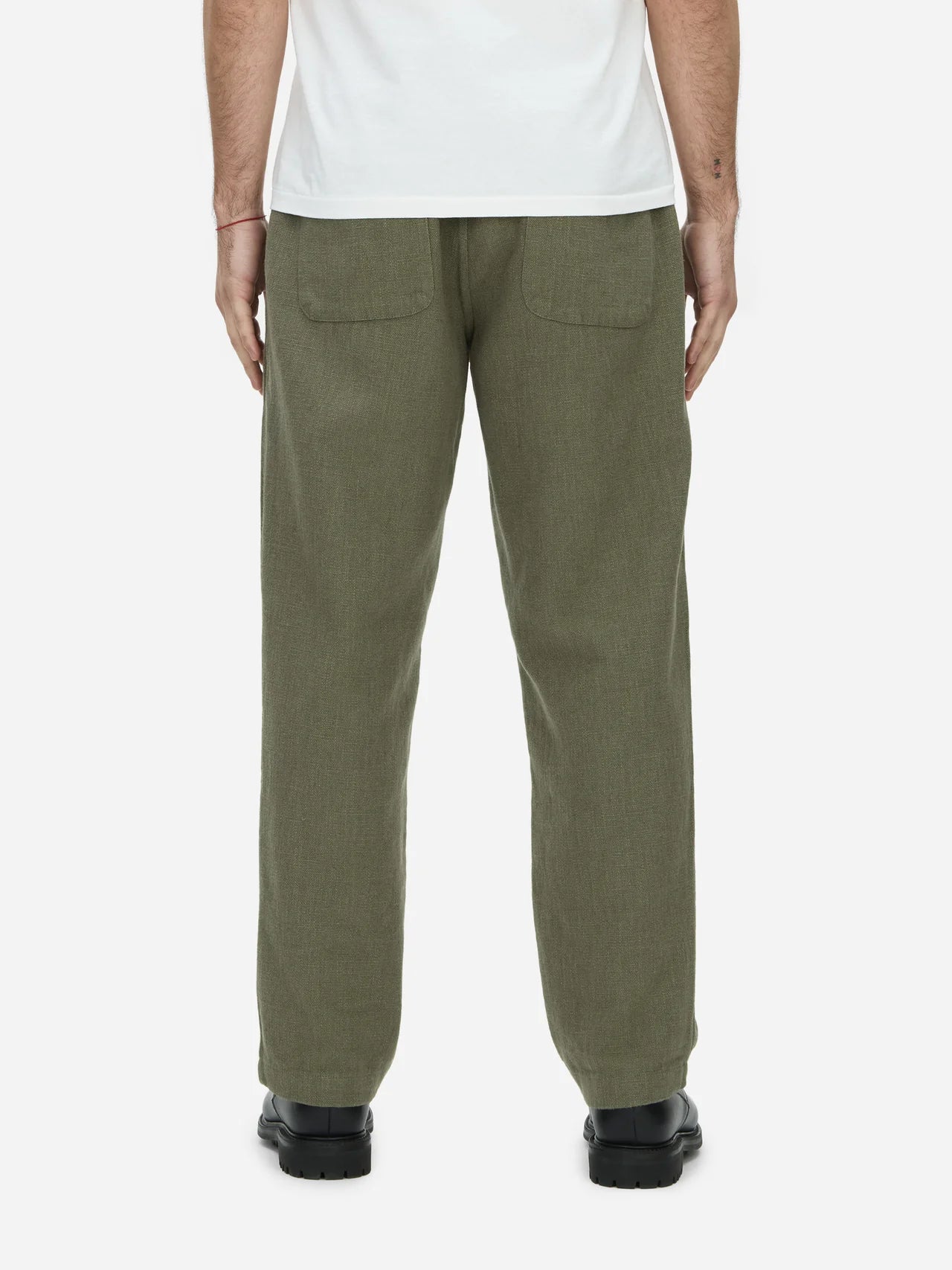 3Sixteen Easy Pant in Olive Cotton/Linen
