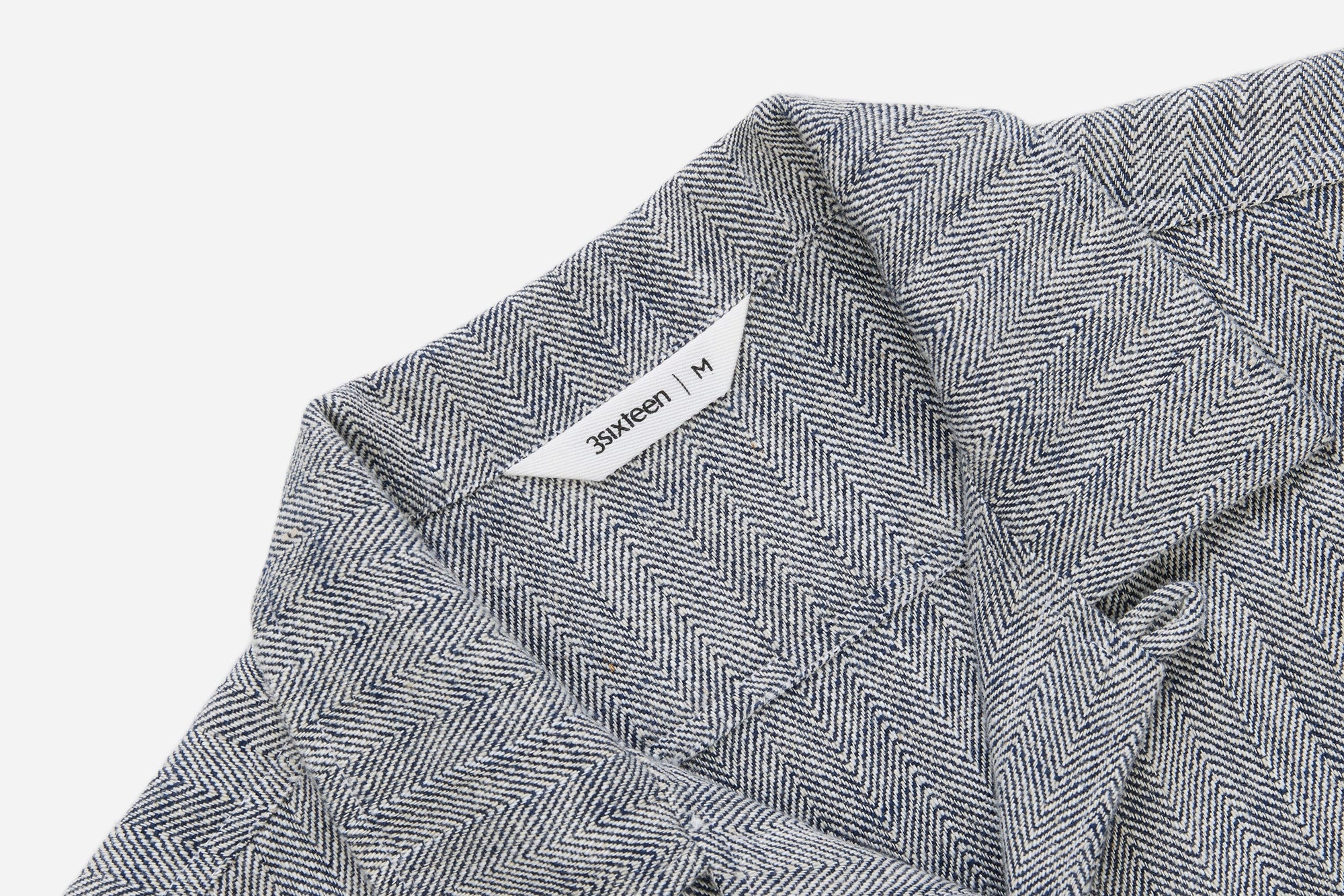 3Sixteen Camp Shirt in Black Cotton/Linen HBT