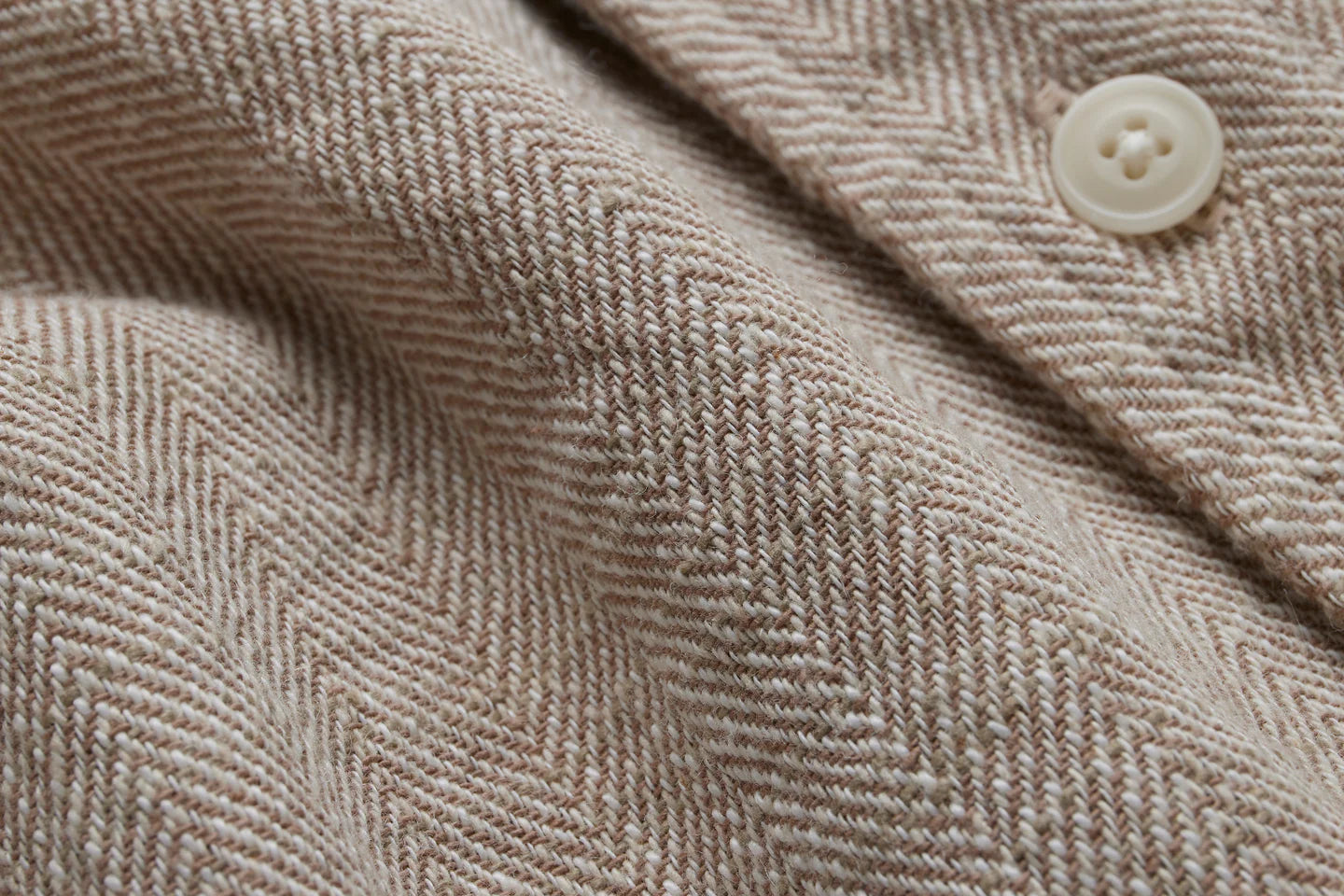 3Sixteen Camp Shirt in Ecru Cotton/Linen HBT