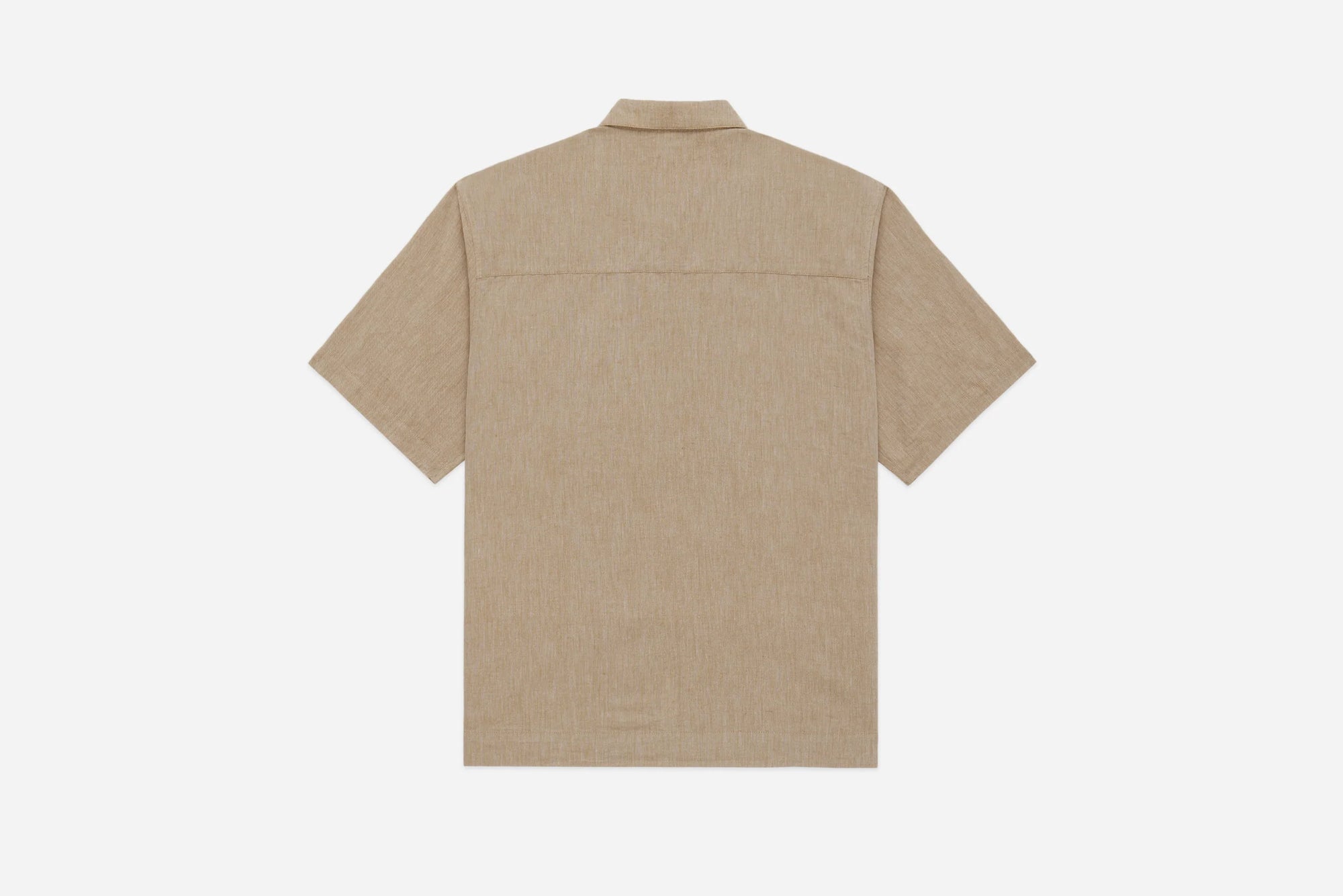 3Sixteen Short Sleeve Loop Shirt in Khaki Linen/Cotton