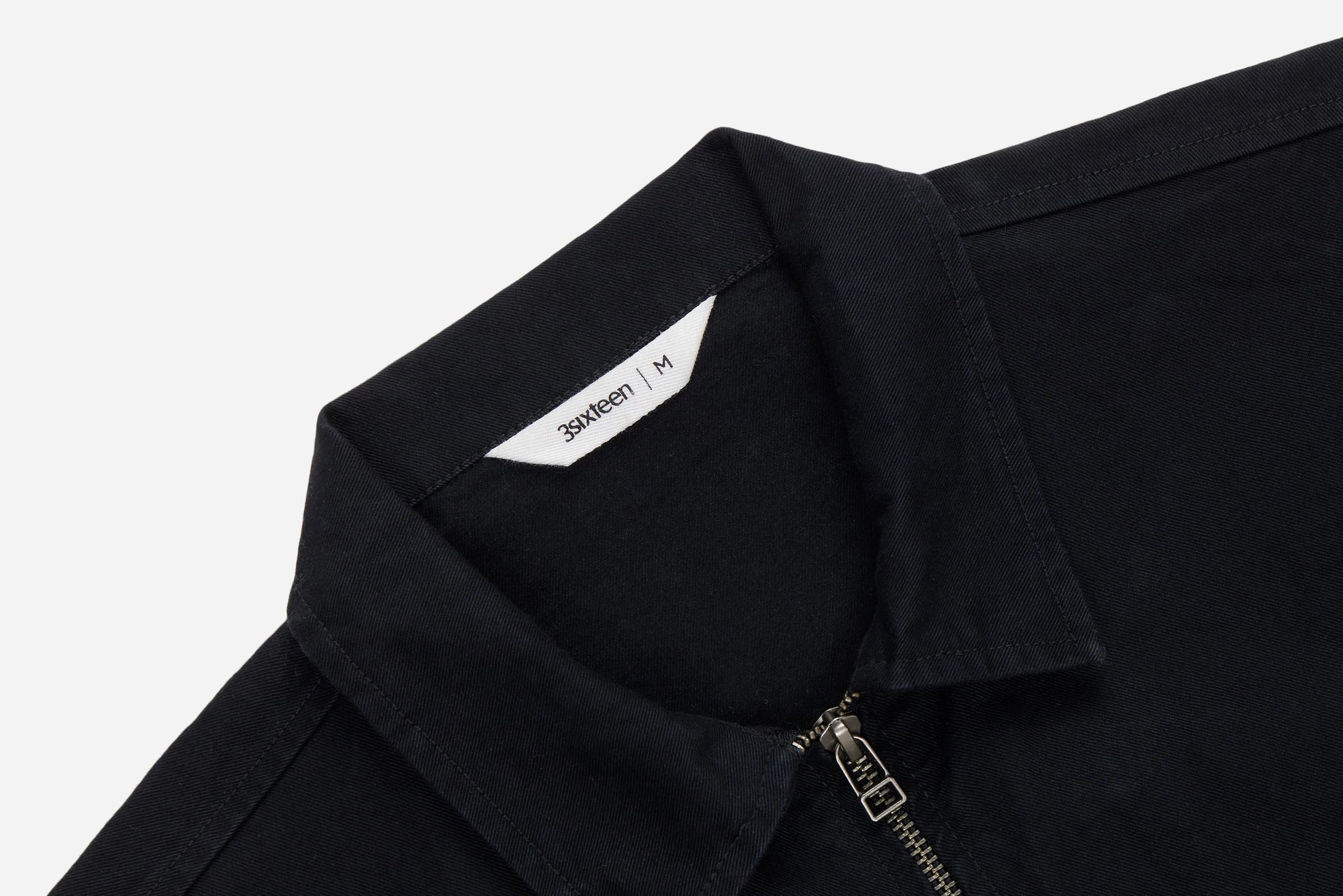 3Sixteen Club Jacket in Black Twill