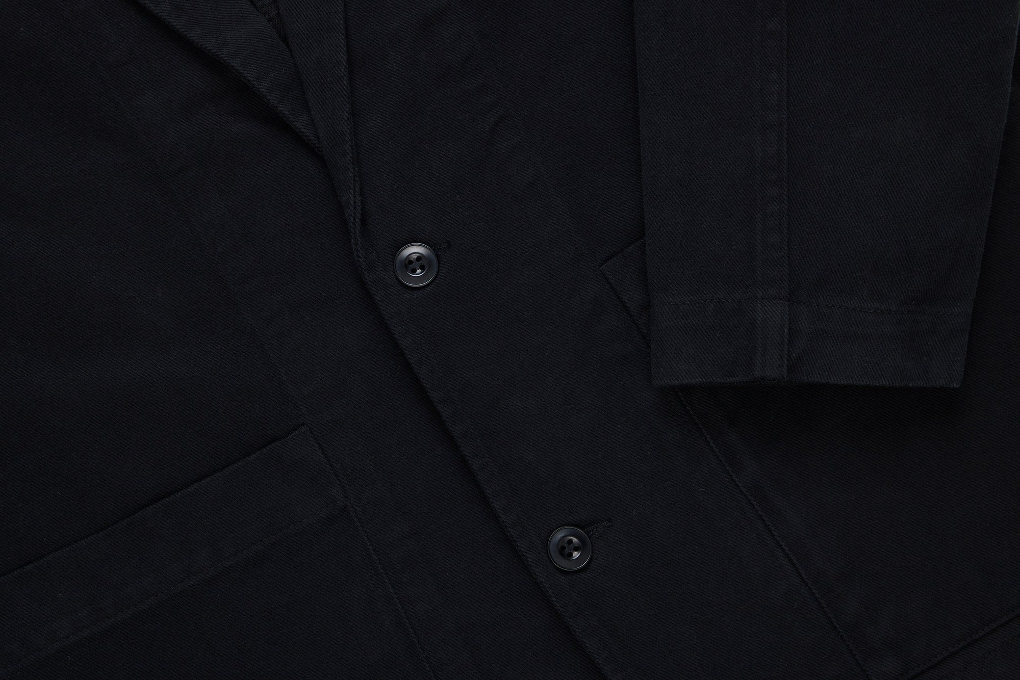 3Sixteen Work Blazer in Black Twill