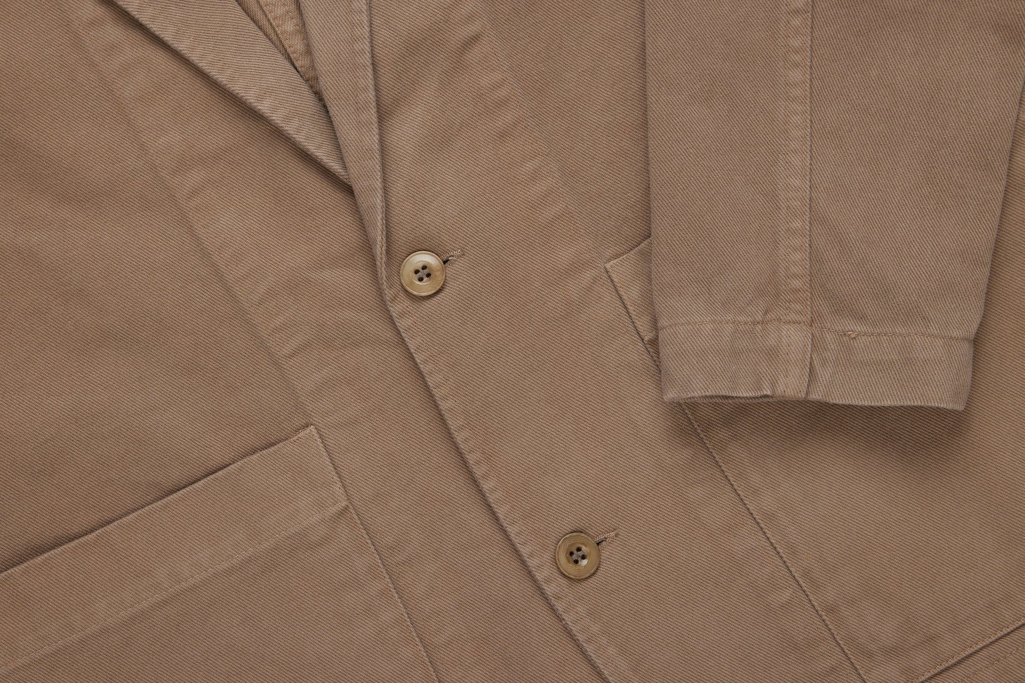 3Sixteen Work Blazer in Khaki Twill