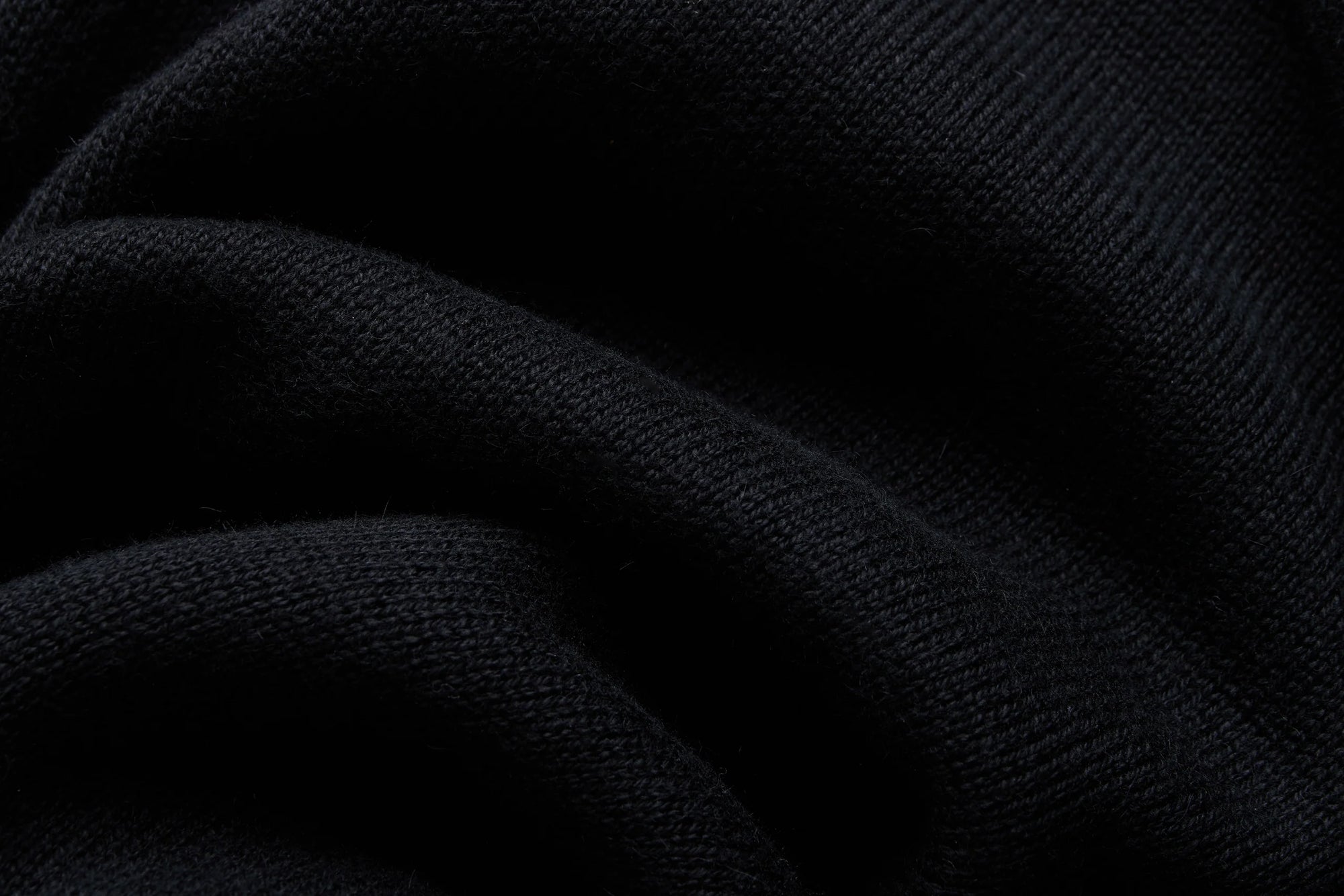 3Sixteen Knit Polo in Black Pima Cotton