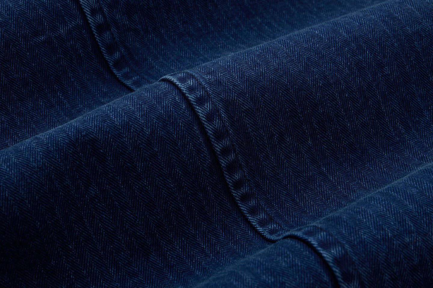 3Sixteen French Work Jacket in Indigo HBT