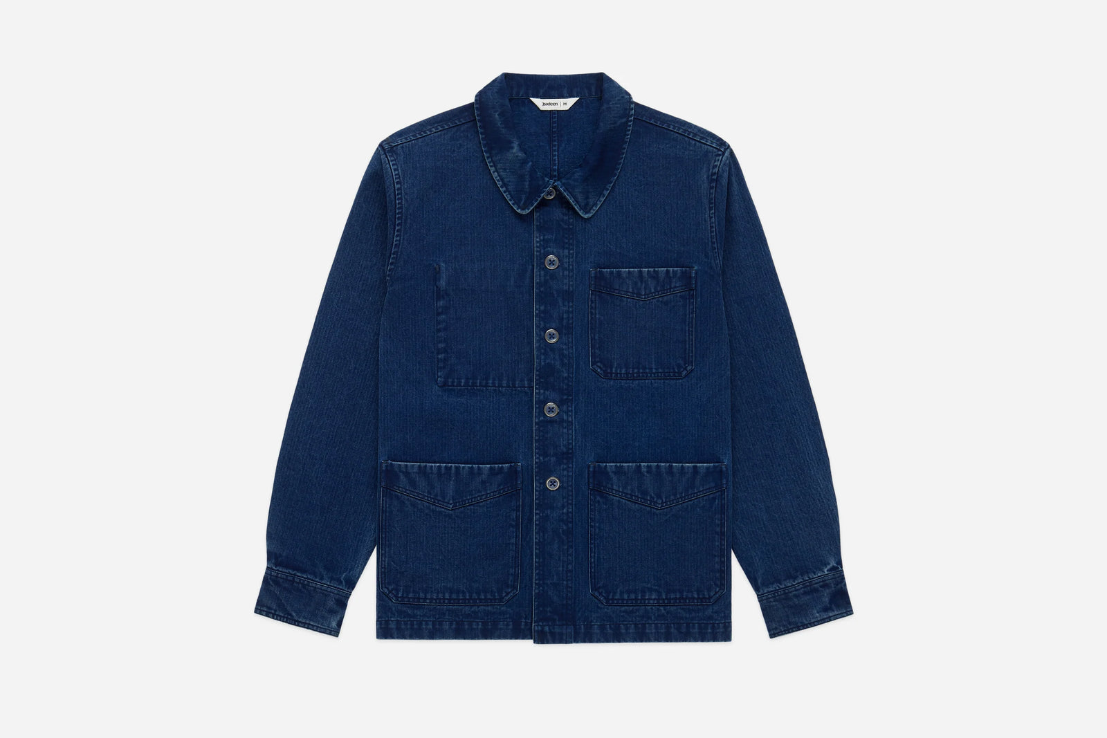 3Sixteen French Work Jacket in Indigo HBT
