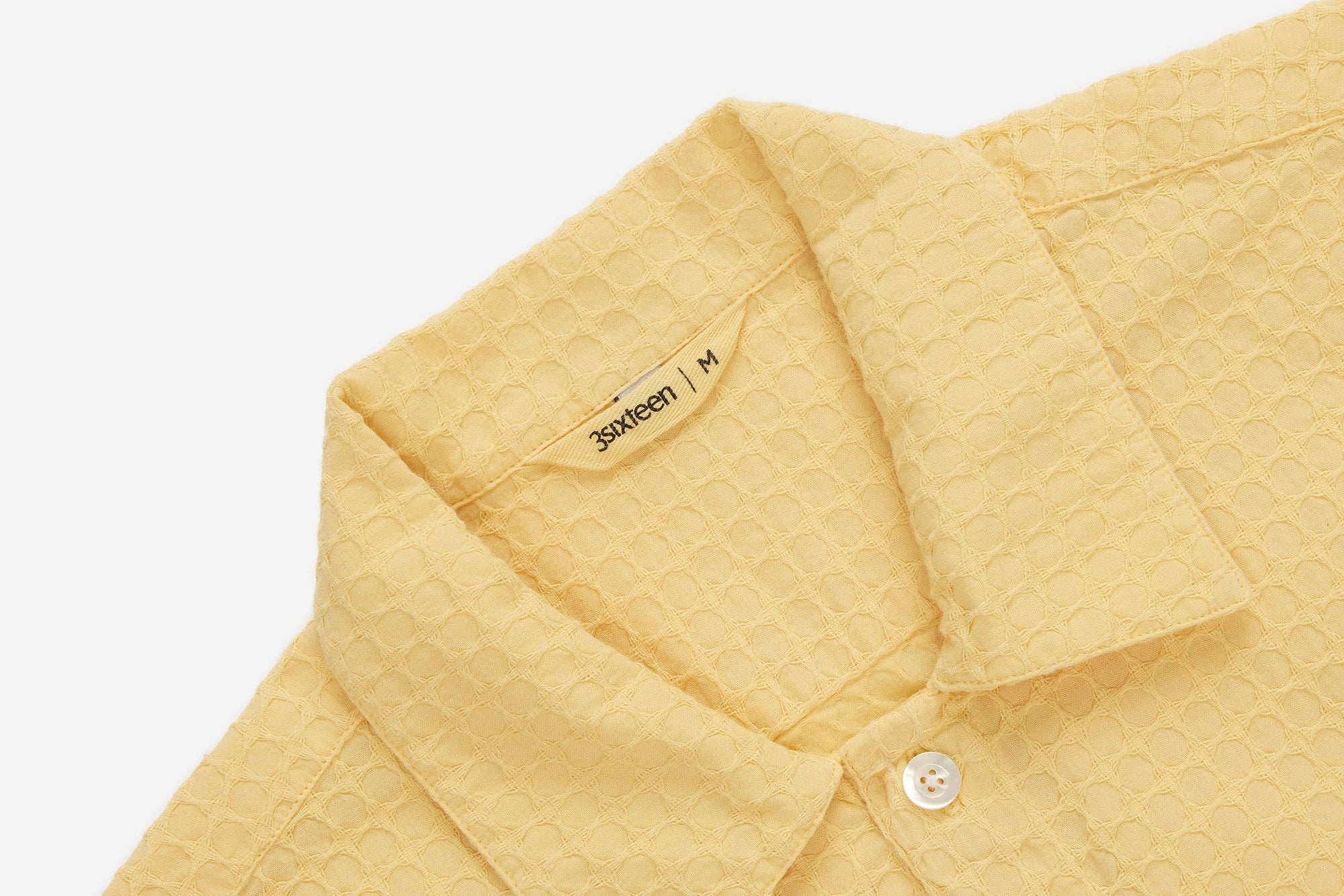 3Sixteen Resort Shirt in Sunflower Geometric Weave