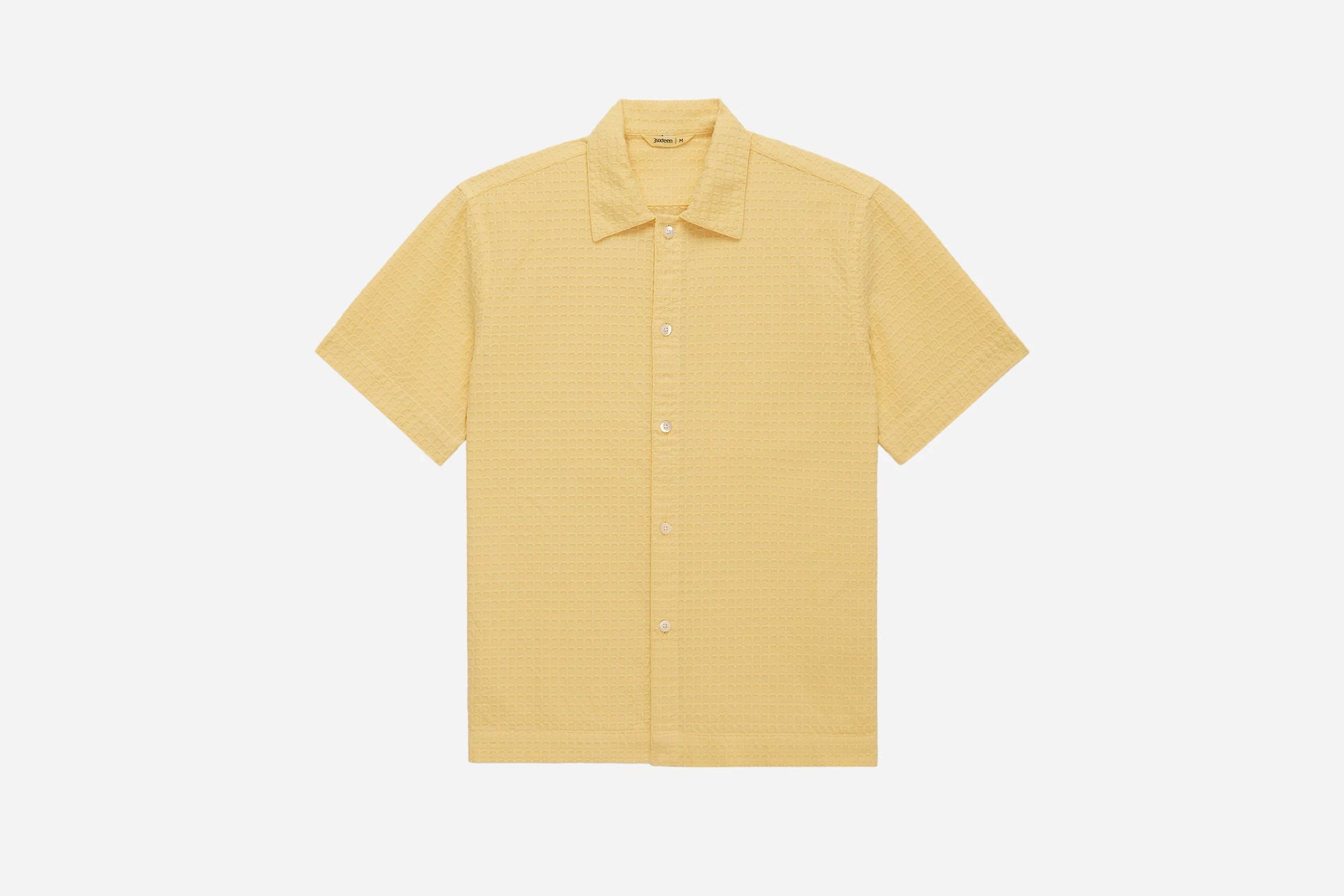 3Sixteen Resort Shirt in Sunflower Geometric Weave
