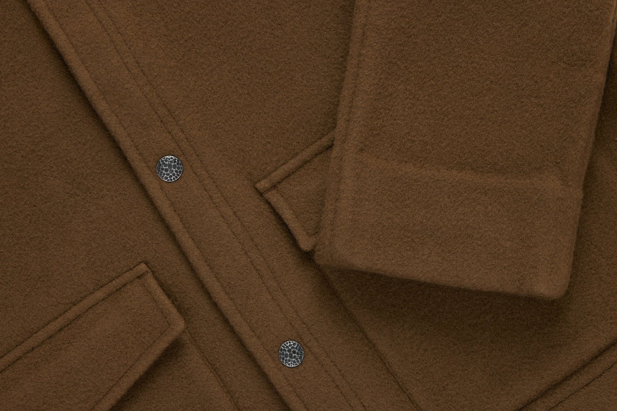 3Sixteen Welding Jacket in Tobacco Melton Wool