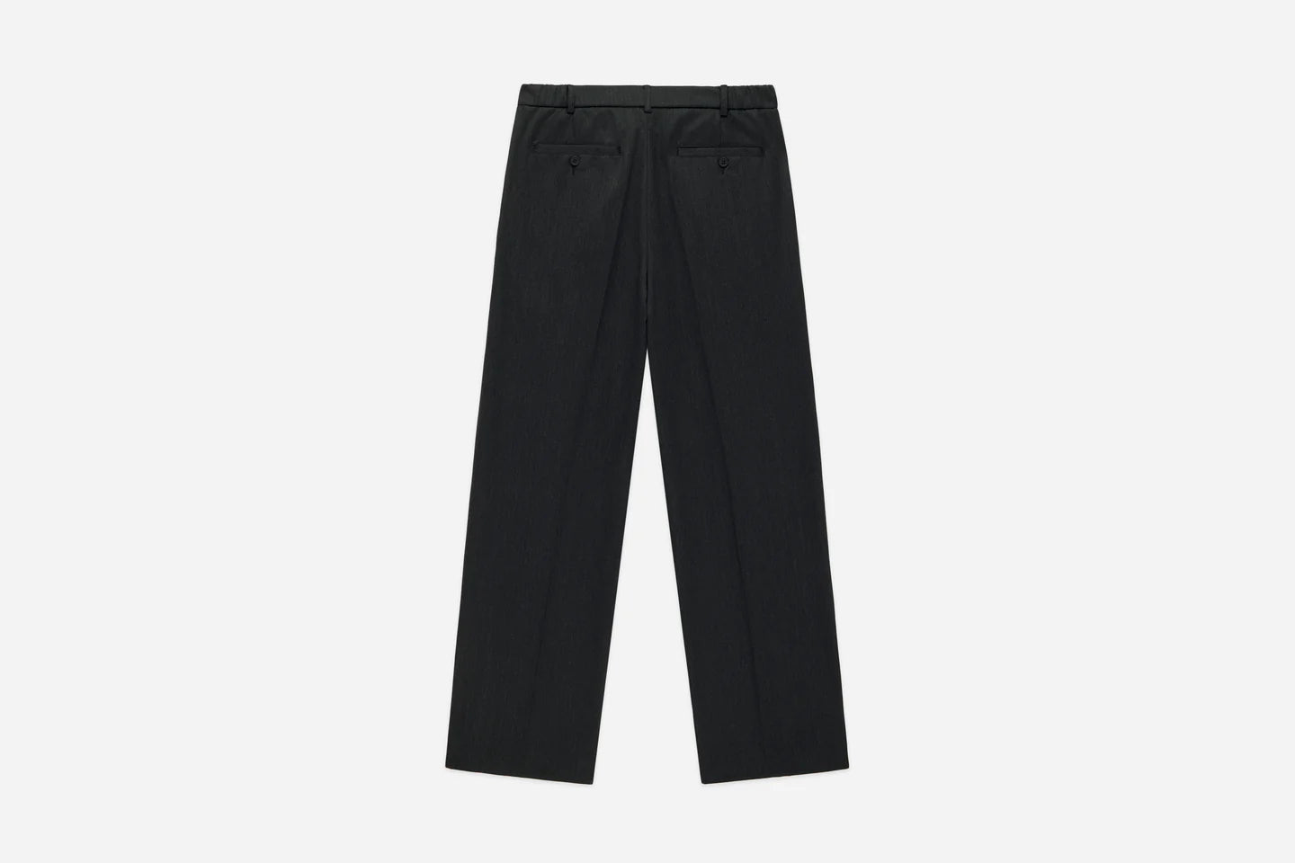3Sixteen Pleated Trouser in Charcoal Wool