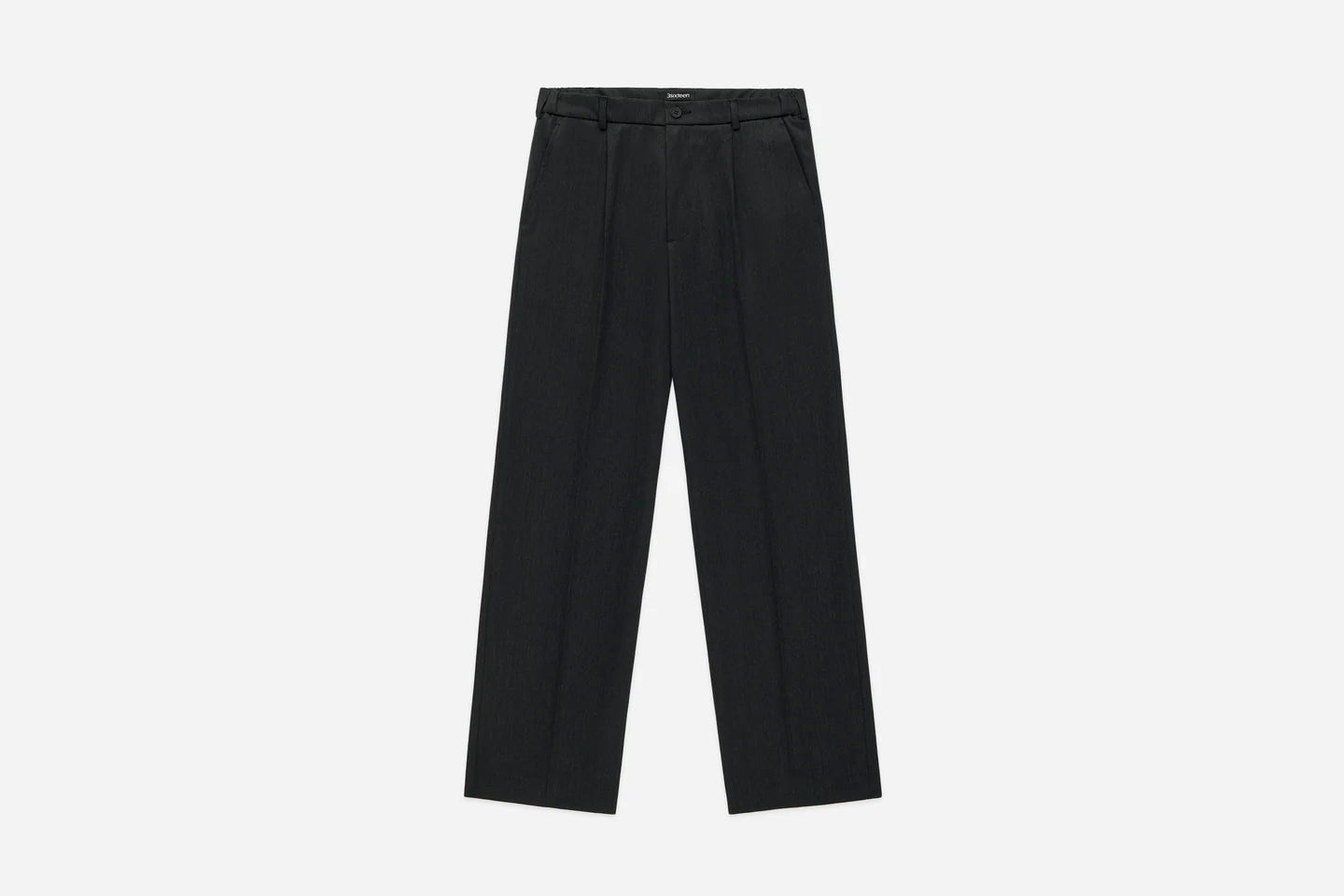 3Sixteen Pleated Trouser in Charcoal Wool