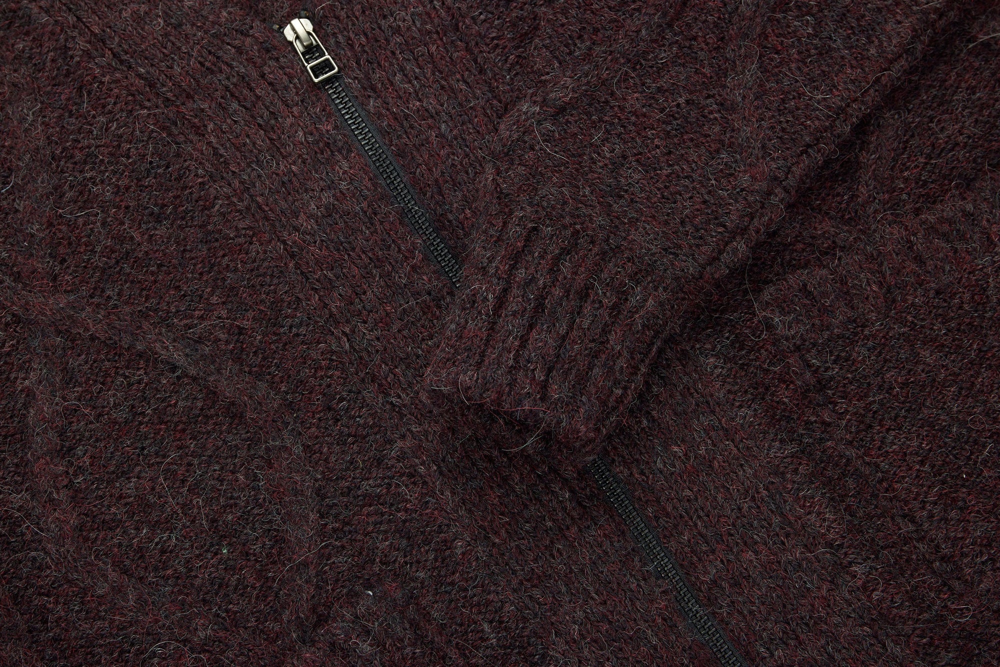 3Sixteen Alpaca Liner Cardigan in Bordeaux