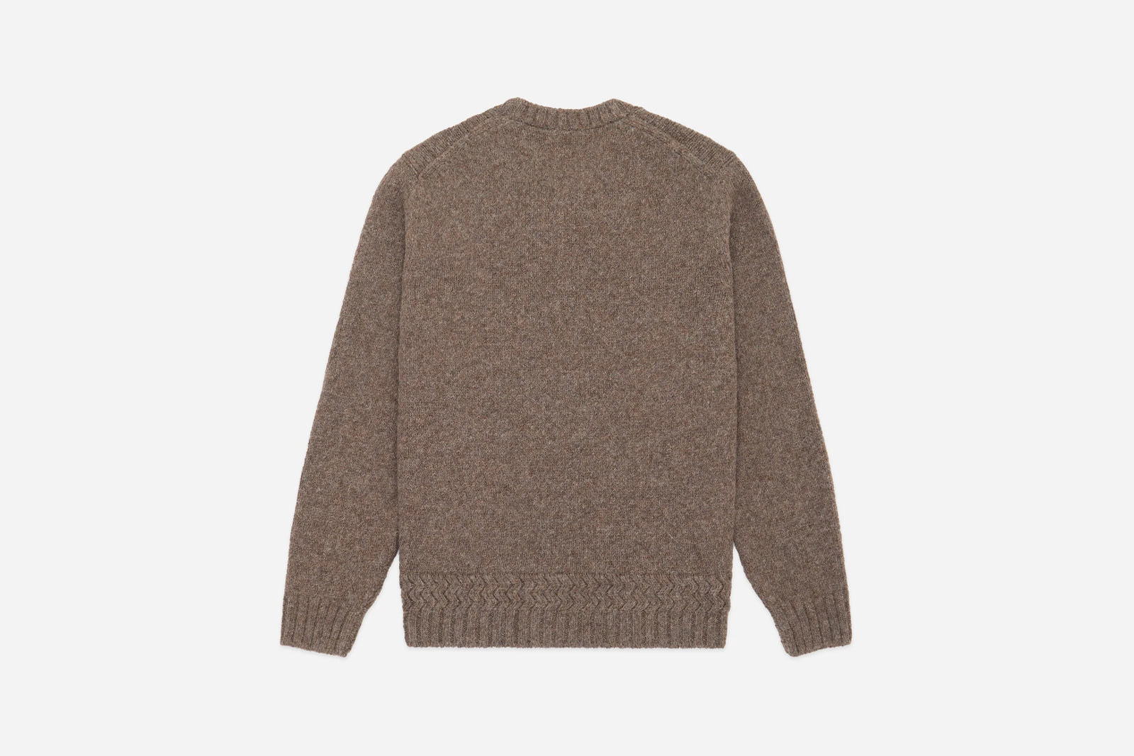 3Sixteen Alpaca Crewneck Sweater in Oak