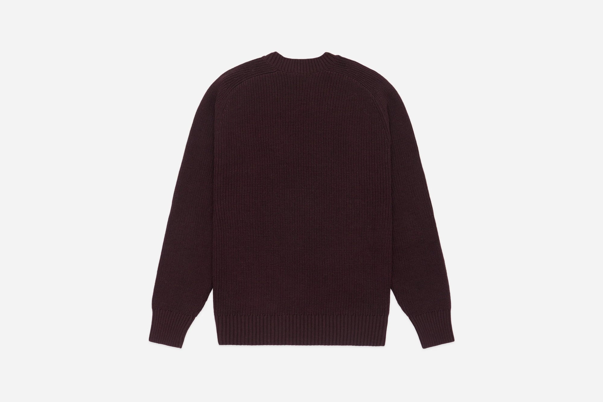 3Sixteen Cotton Crewneck Sweater in Burgundy
