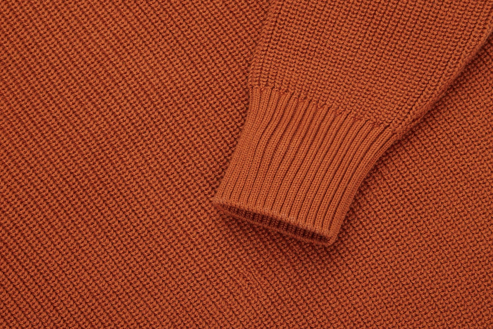 3Sixteen Cotton Crewneck Sweater in Rust