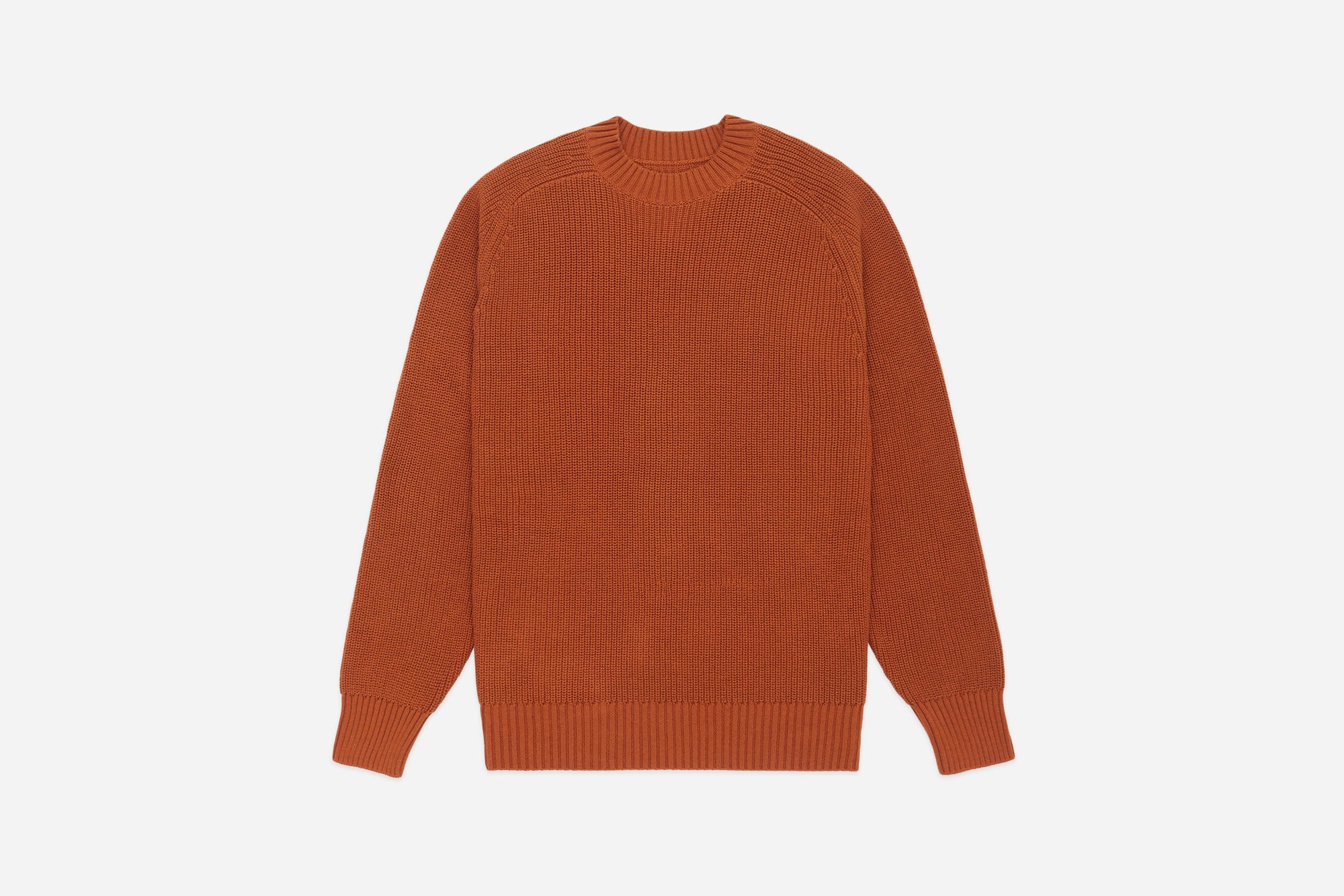 3Sixteen Cotton Crewneck Sweater in Rust