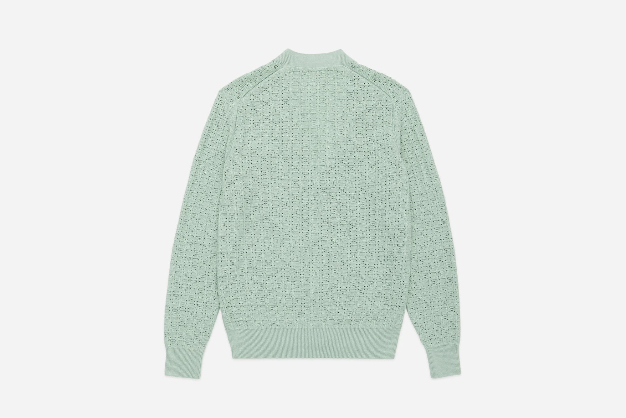 3Sixteen Classic Cardigan in Domino Seafoam