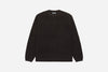 3Sixteen Garment Dyed Knit Long Sleeve Sweater in Brown