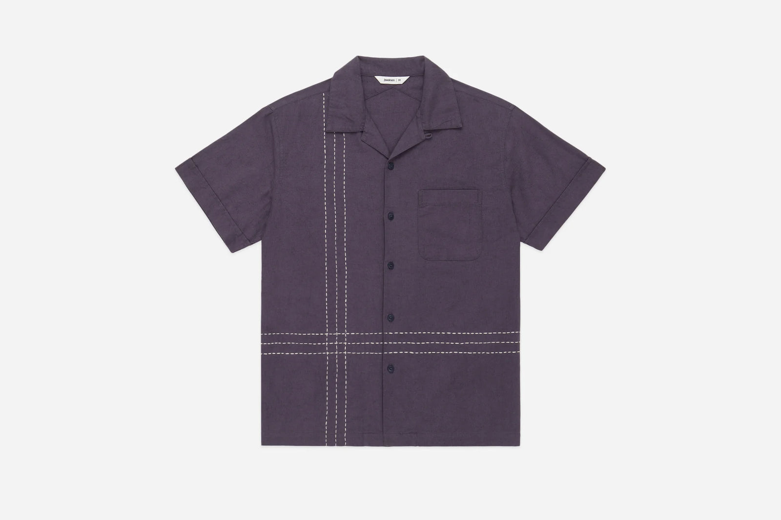 3Sixteen Vacation Shirt in Hand Stitch Plum