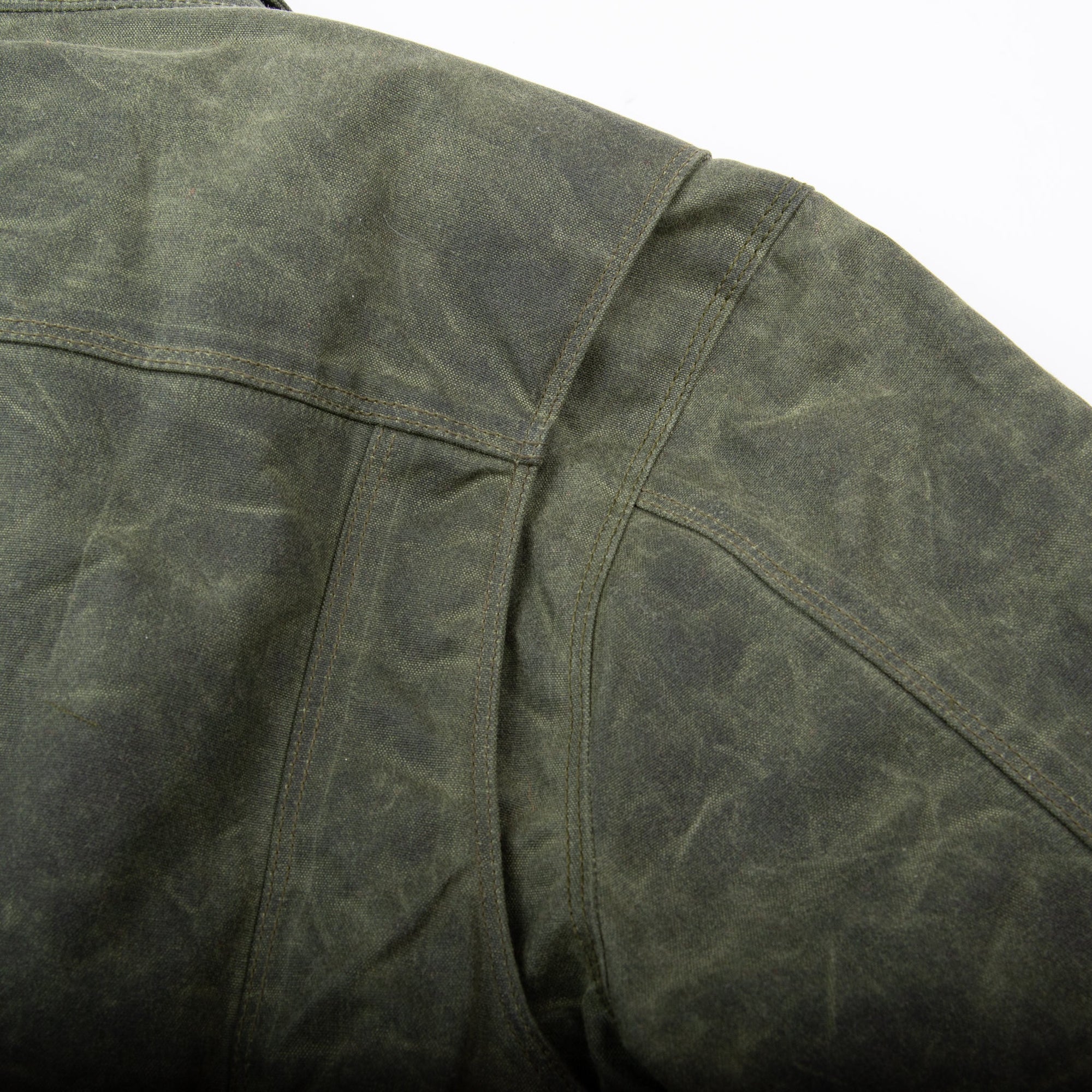 Freenote Cloth Riders Jacket in Olive Waxed Canvas