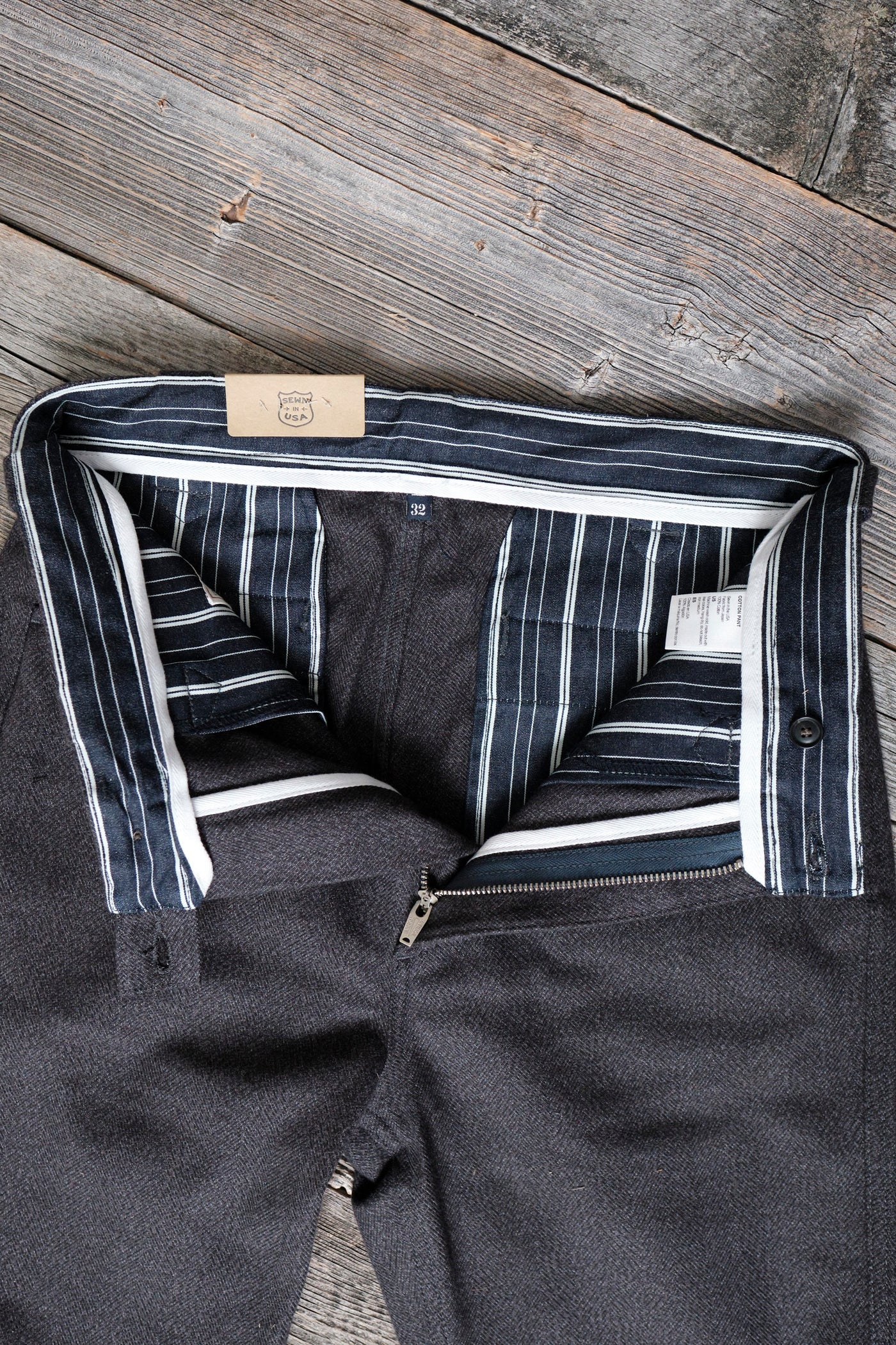 Freenote Cloth Duster Pant in Charcoal