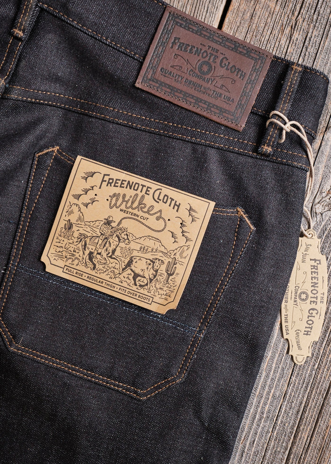Freenote Cloth Wilkes Western Cut in 14.5 Ounce Kaihara Denim