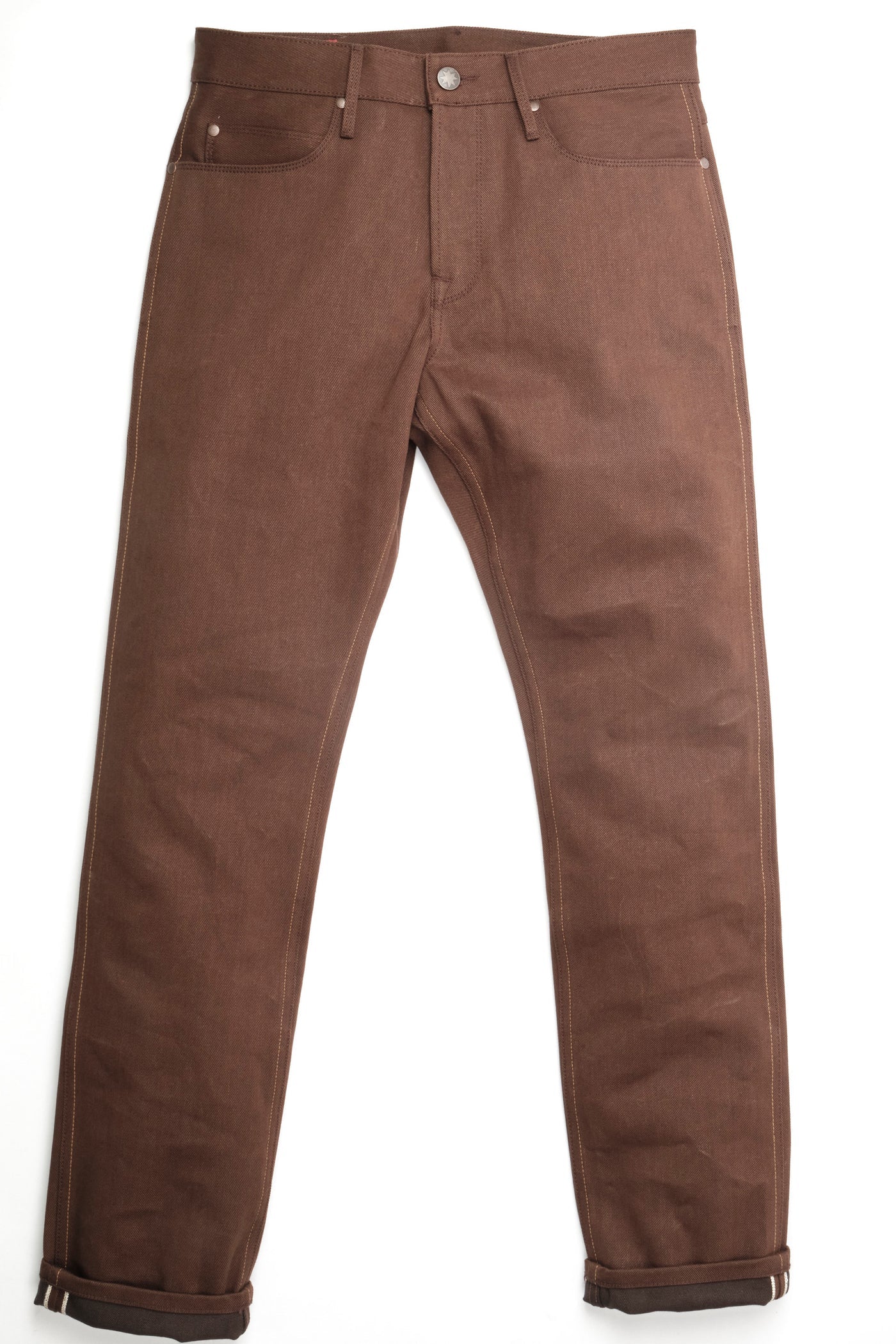Freenote Cloth Rios Slim Straight in 15 Ounce Dark Brown