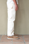 Freenote Cloth Ortega Pant in White Herringbone