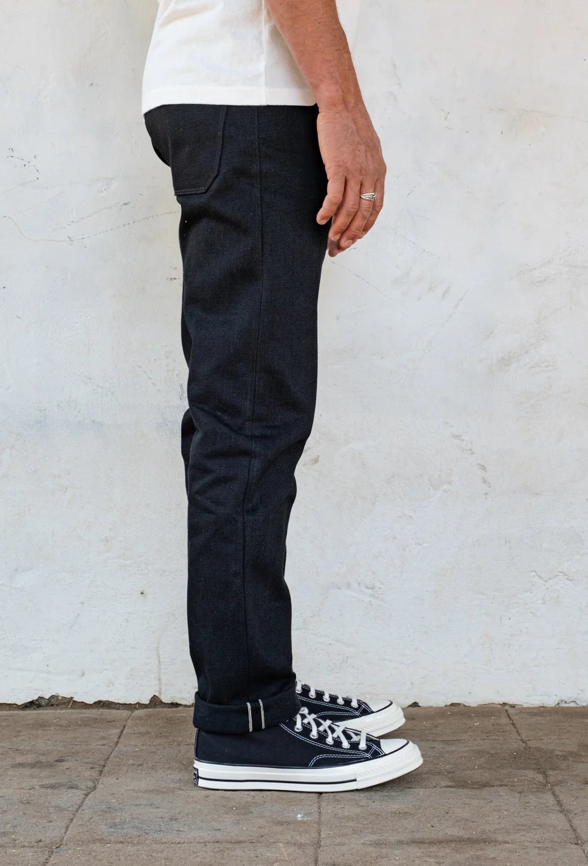 Freenote Cloth Portola Classic Taper in 17 Ounce Black Denim