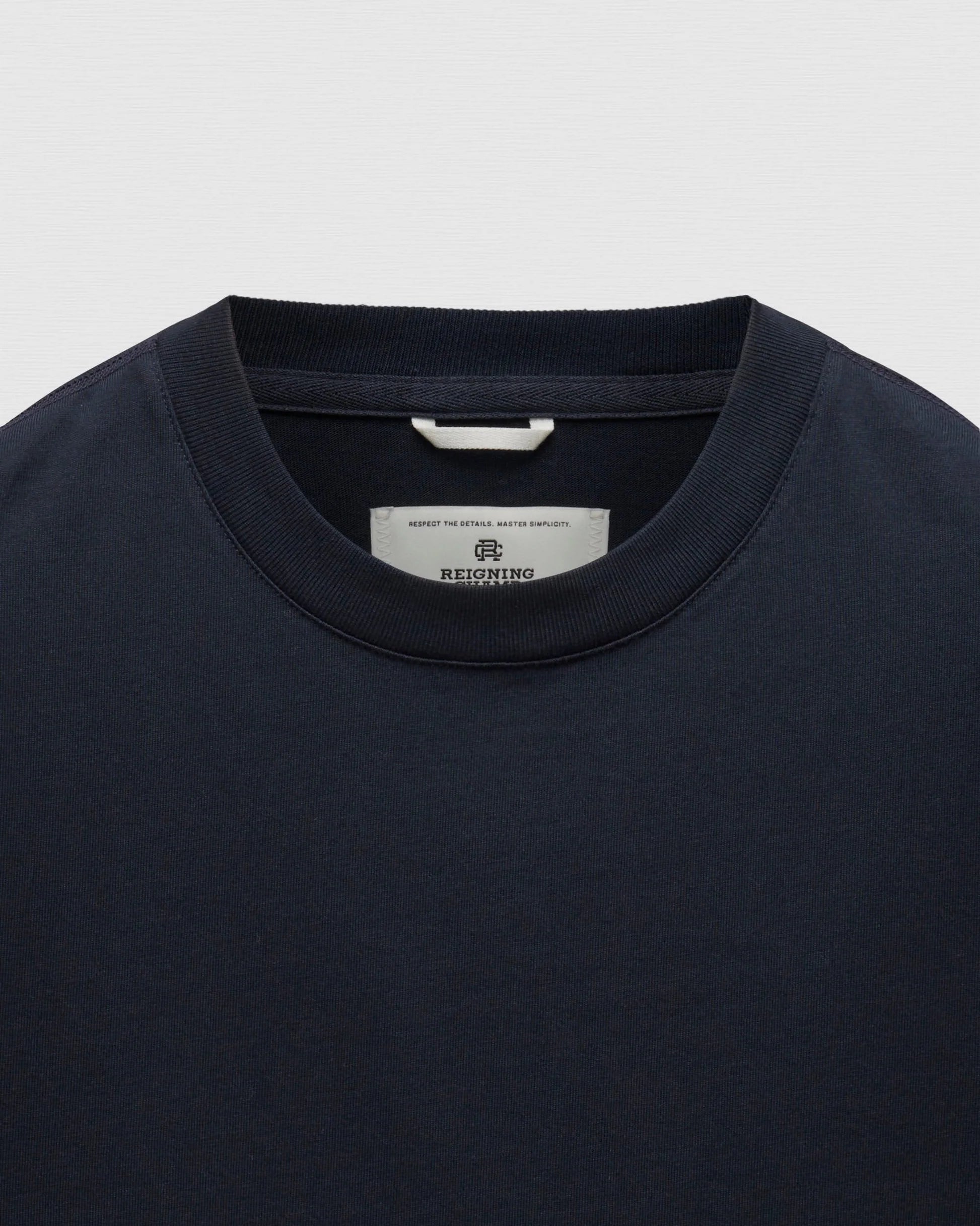 Reigning Champ Mid Weight Jersey T-Shirt in Navy