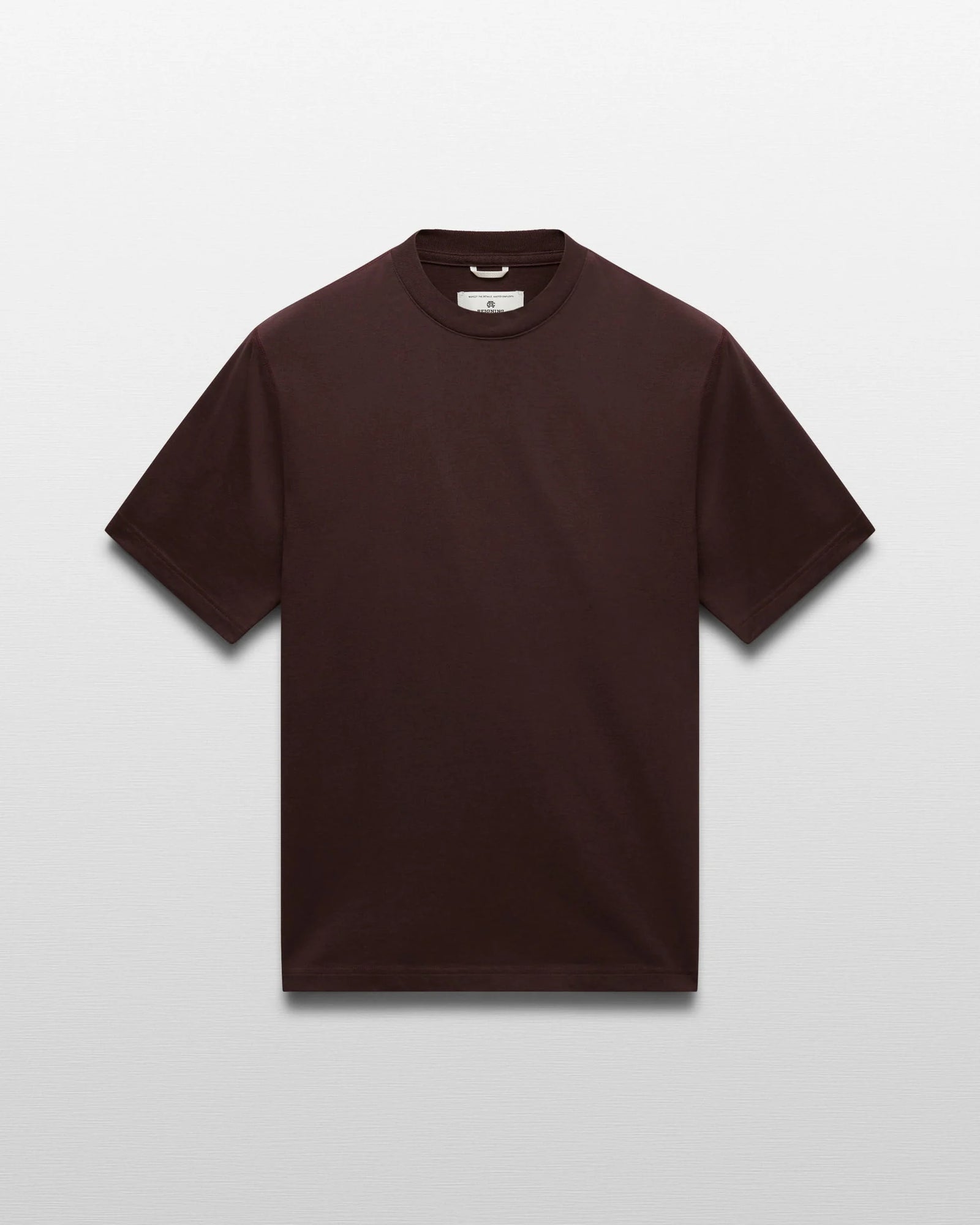 Reigning Champ Mid Weight Jersey T-Shirt in Oxblood