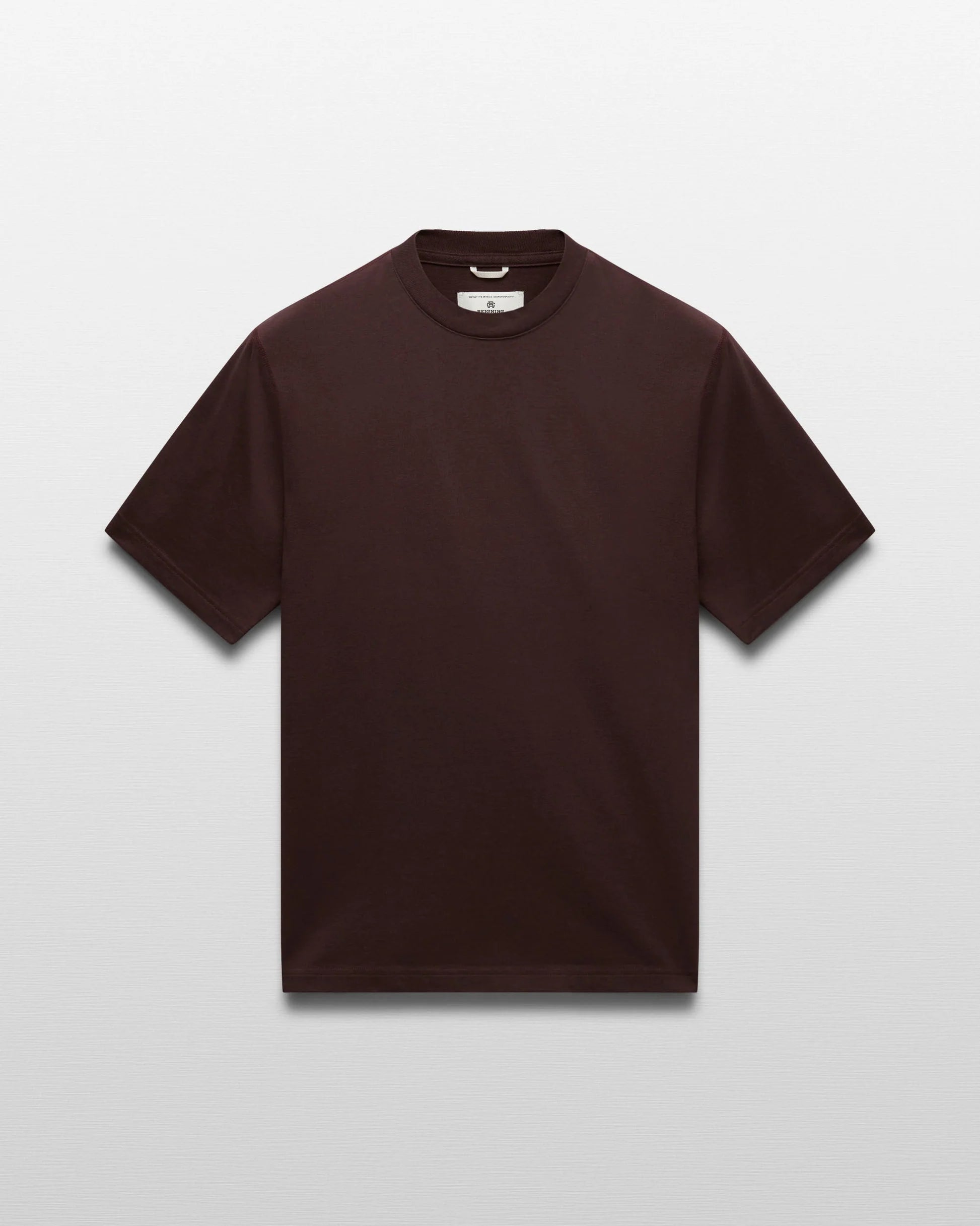 Reigning Champ Mid Weight Jersey T-Shirt in Oxblood
