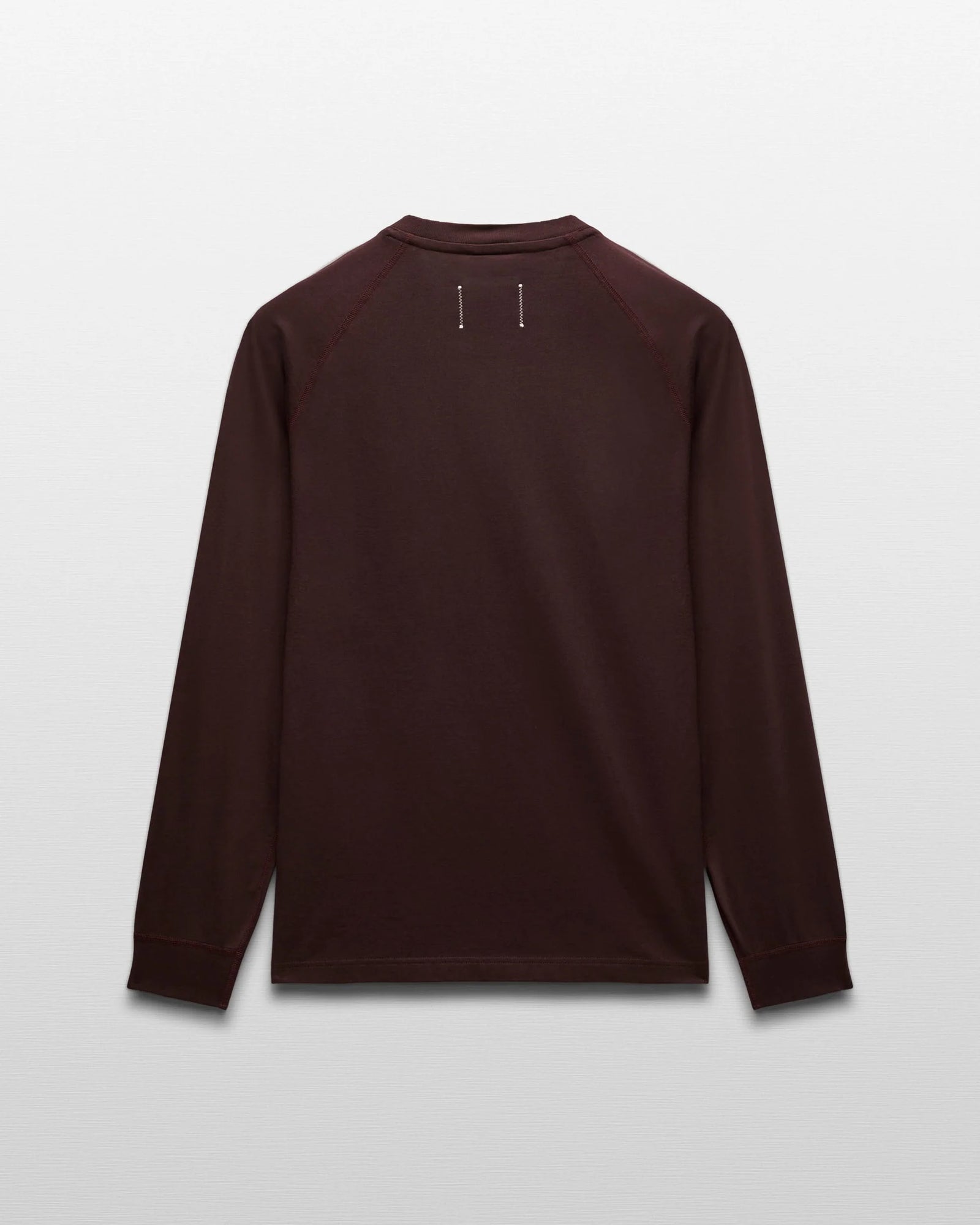 Reigning Champ Mid Weight Jersey Standard Long Sleeve in Oxblood