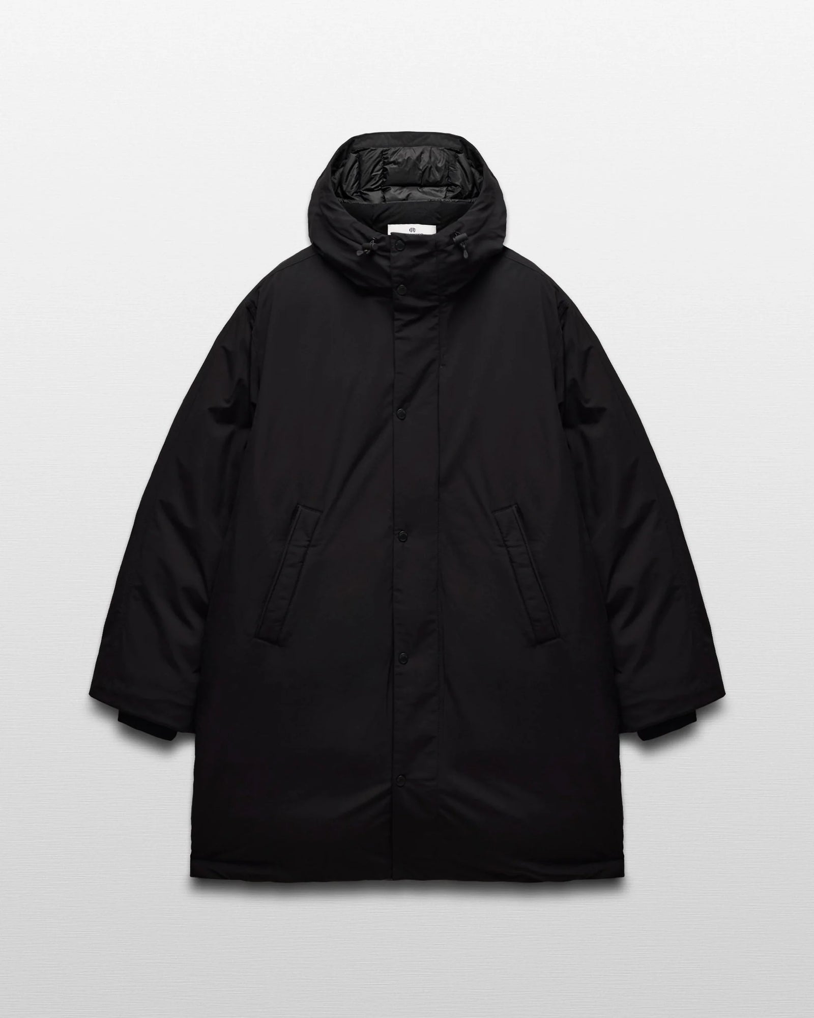 Reigning Champ Tech Nylon Sideline Down Parka in Black