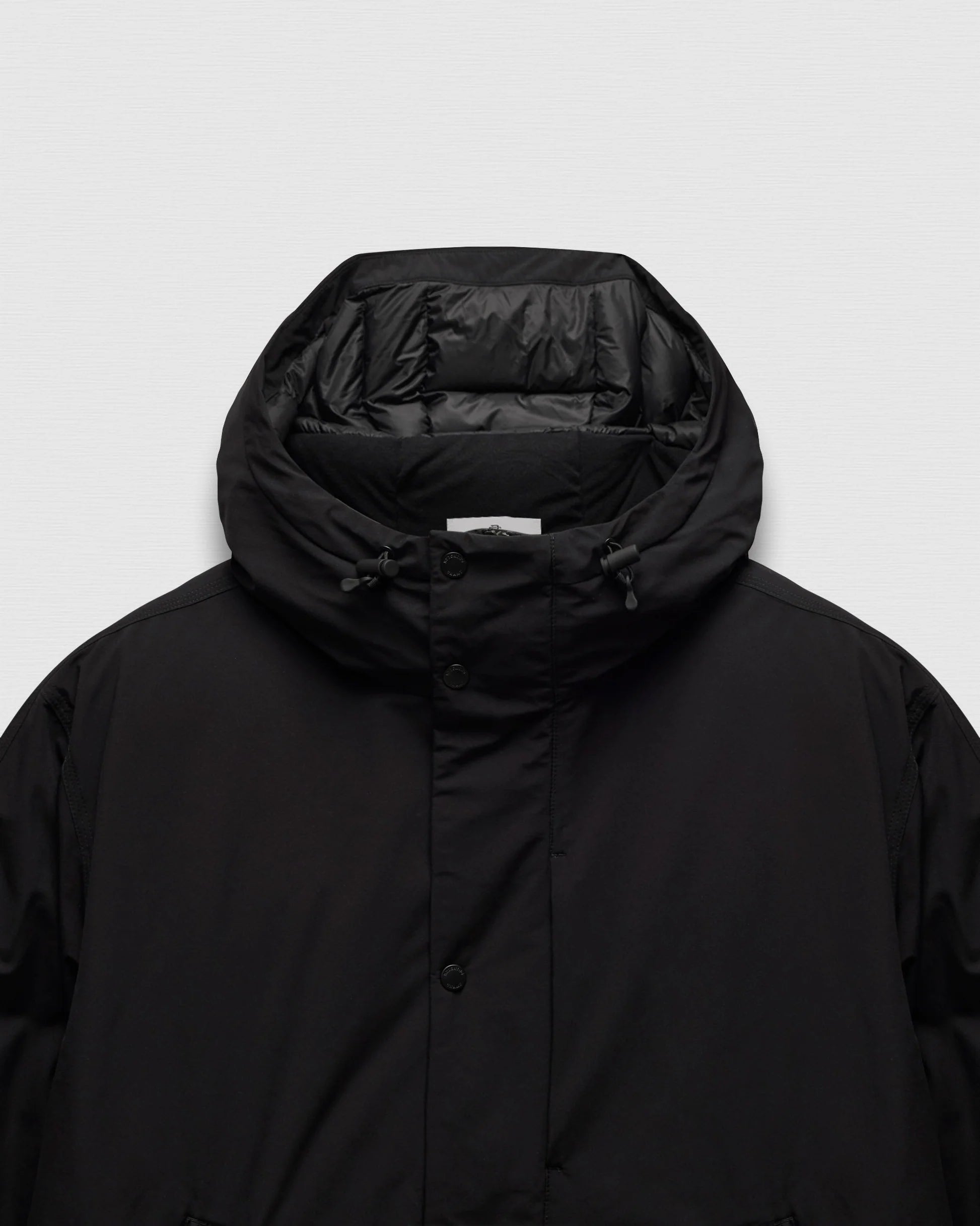 Reigning Champ Tech Nylon Sideline Down Parka in Black