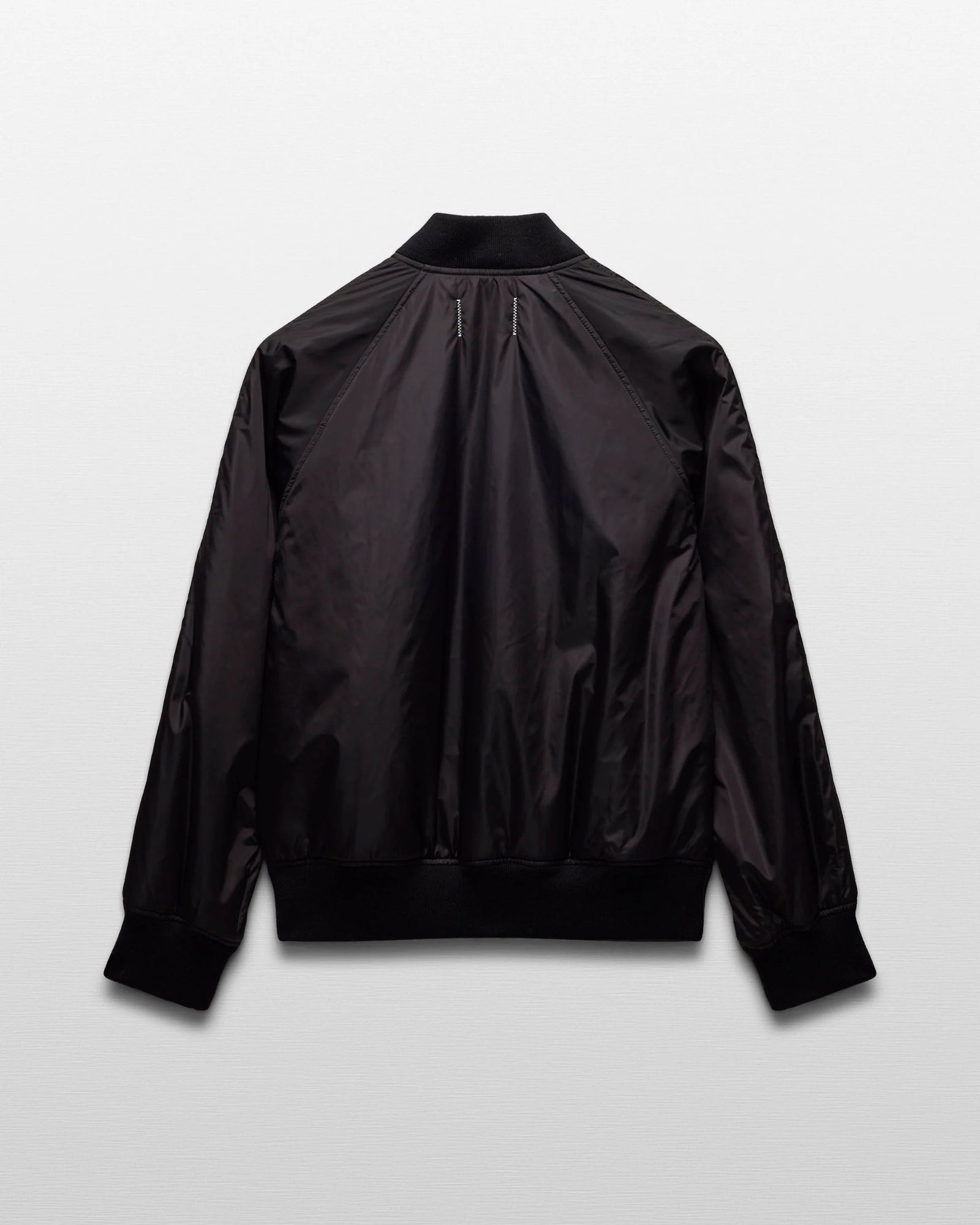 Reigning Champ Econyl Satin Nylon Stadium Jacket in Black