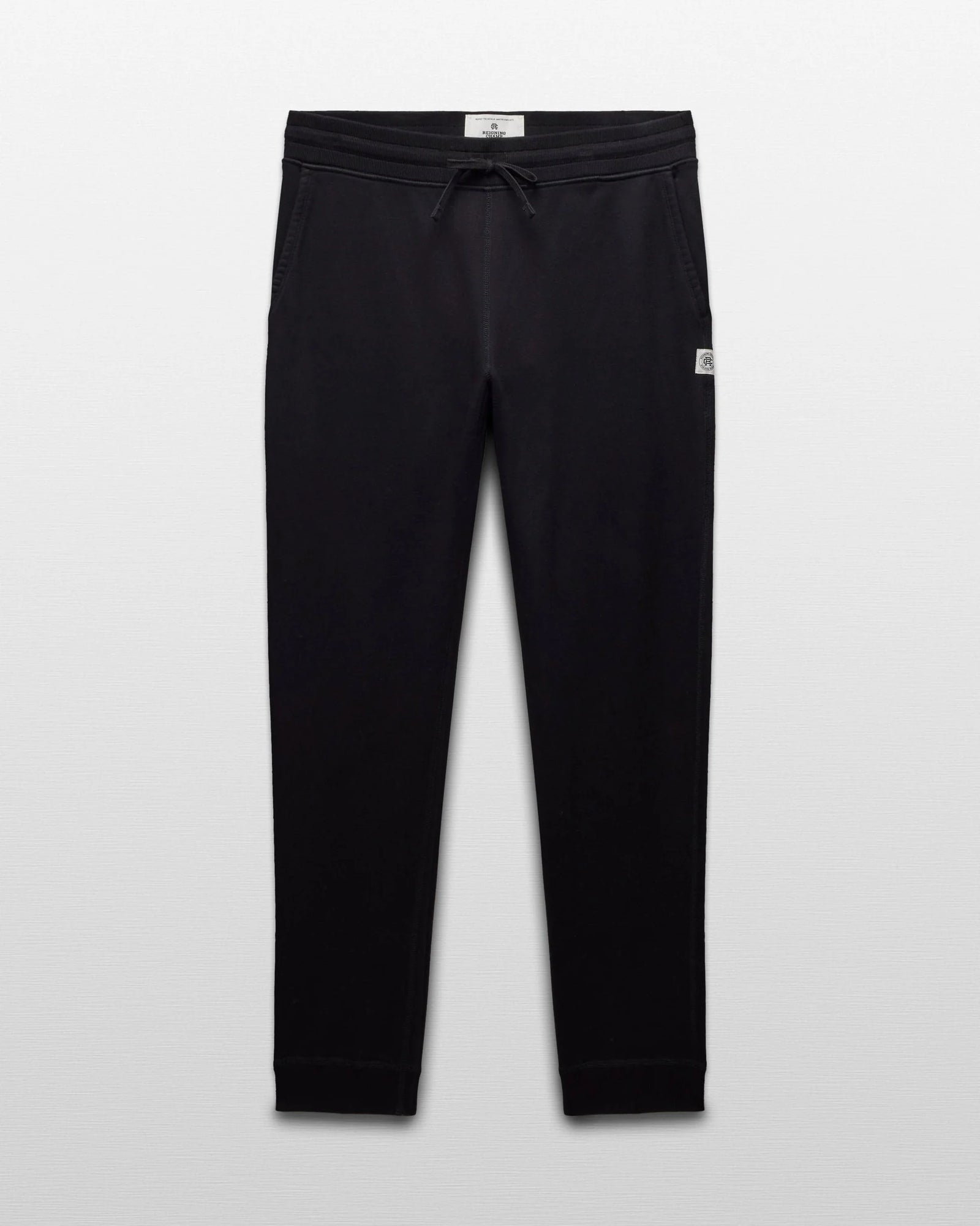 Reigning Champ Midweight Terry Slim Sweatpant in Black