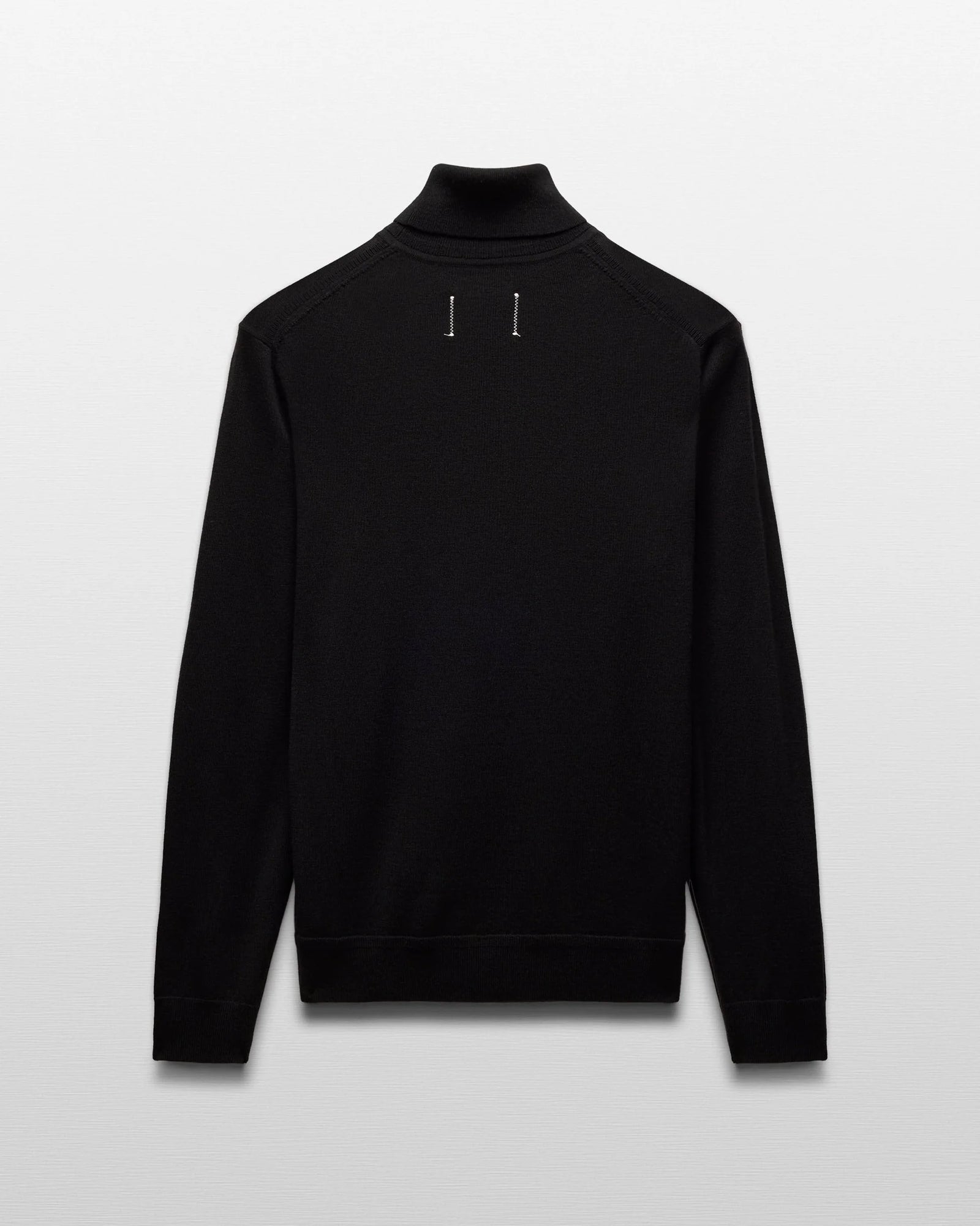 Reigning Champ Lightweight Merino Roll Neck in Black