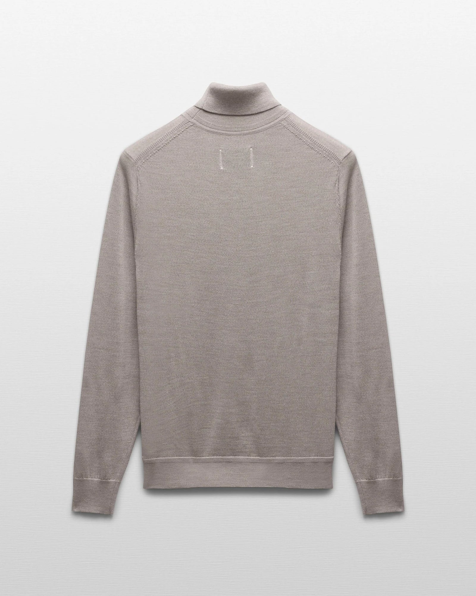 Reigning Champ Lightweight Merino Roll Neck in Dove