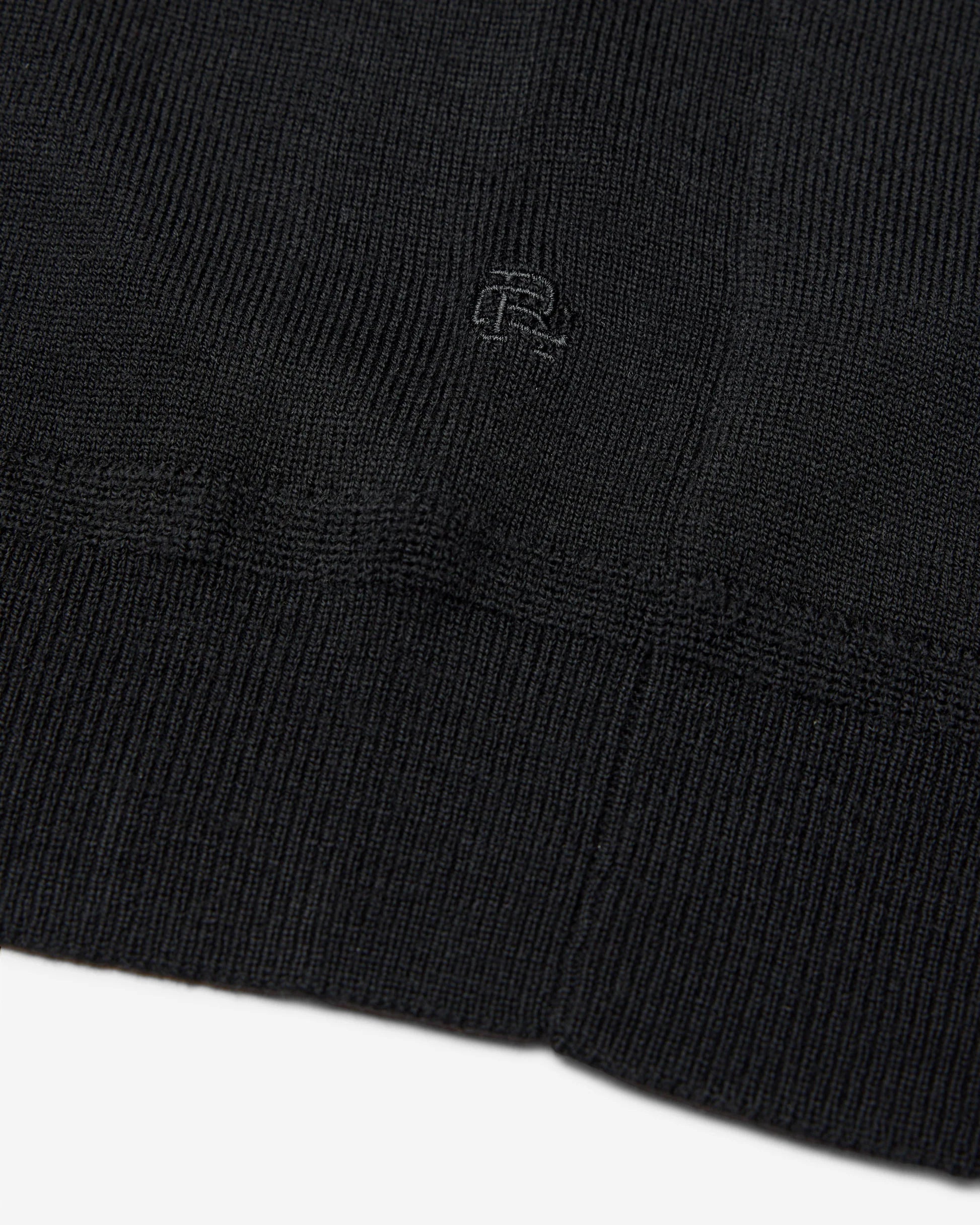 Reigning Champ Lightweight Merino Harry Cardigan in Black