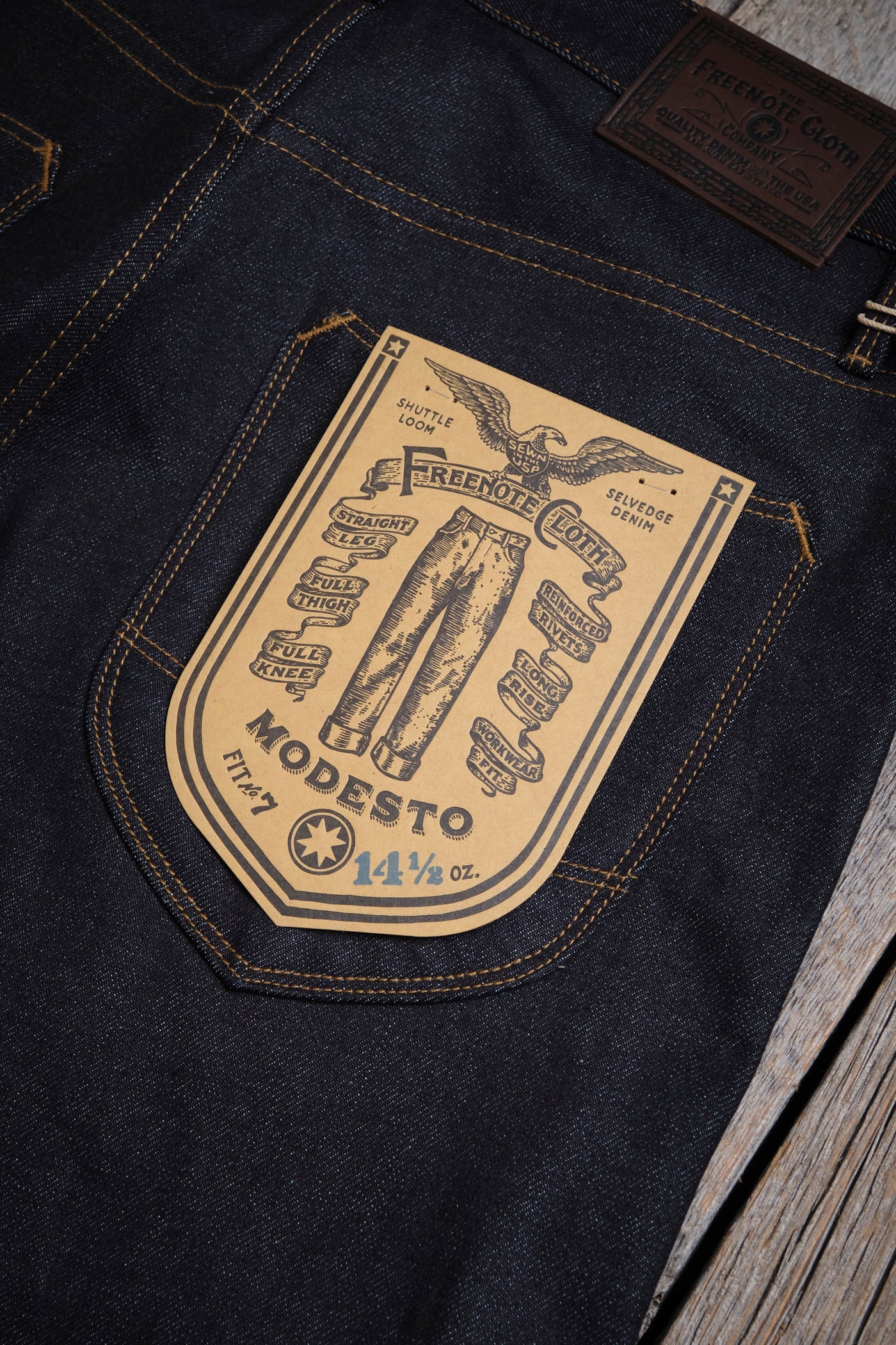 Freenote Cloth Modesto Straight Cut in 14.5 Ounce Kaihara Denim