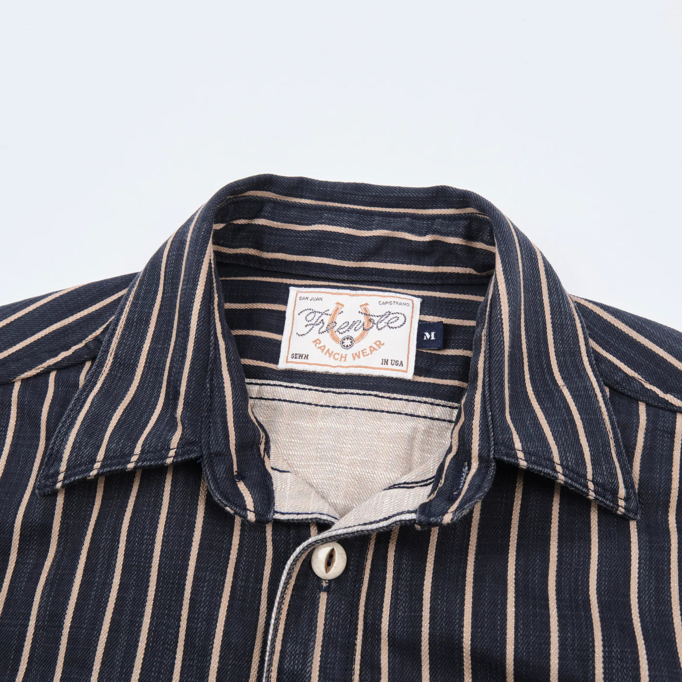 Freenote Cloth Rancho in Navy Stripe