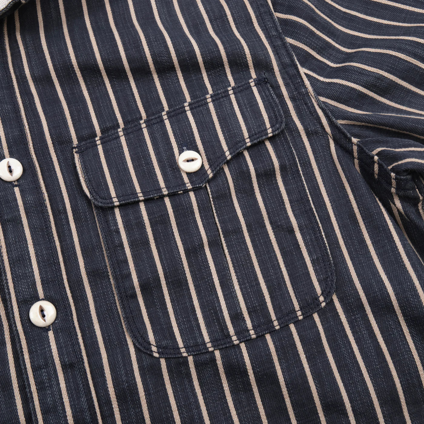 Freenote Cloth Rancho in Navy Stripe
