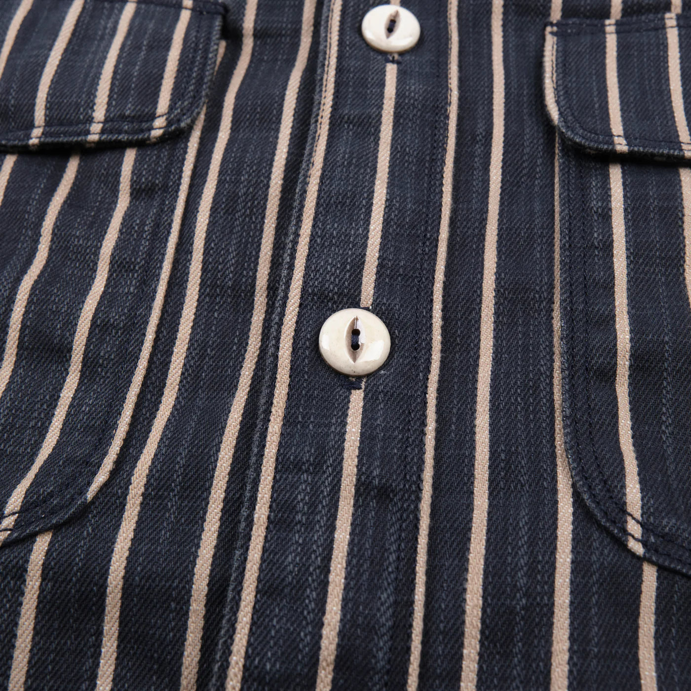 Freenote Cloth Rancho in Navy Stripe